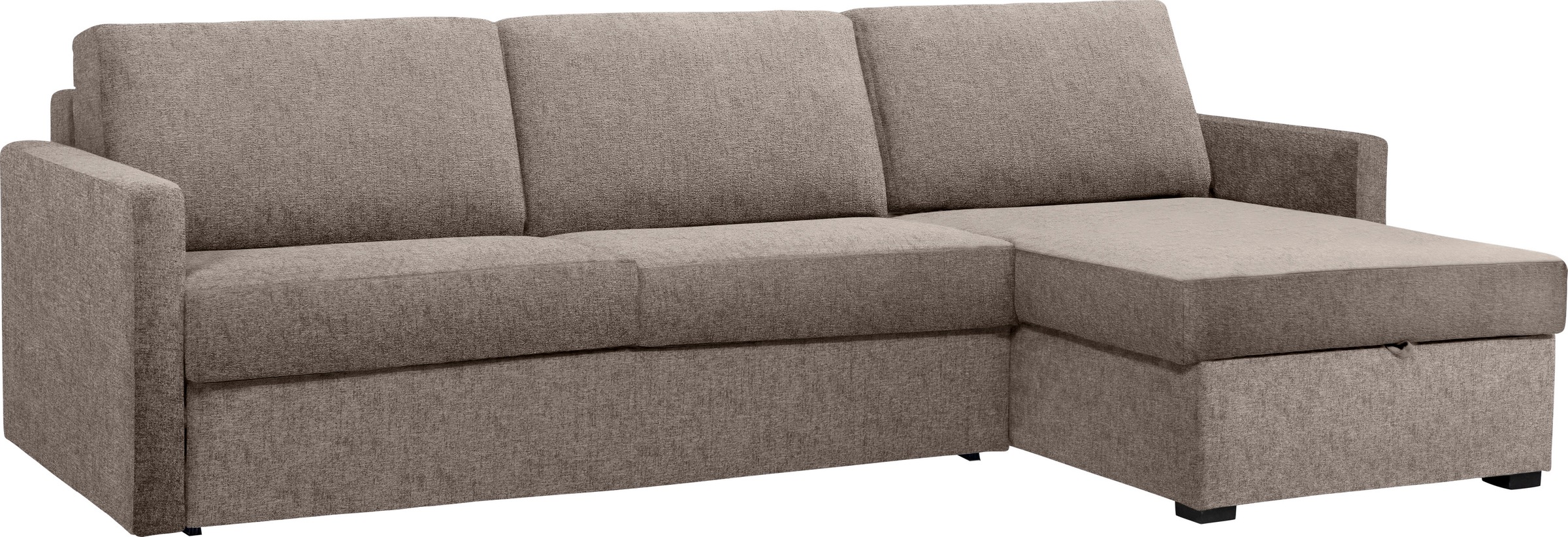 Places of Style Schlafsofa »GOLDPOINT Ecksofa 264 cm, Liegefläche (140/200cm), L-Form,«, Bettfunktion, Bonell-Federkernmatratze und Dauerschläfer-Funktion