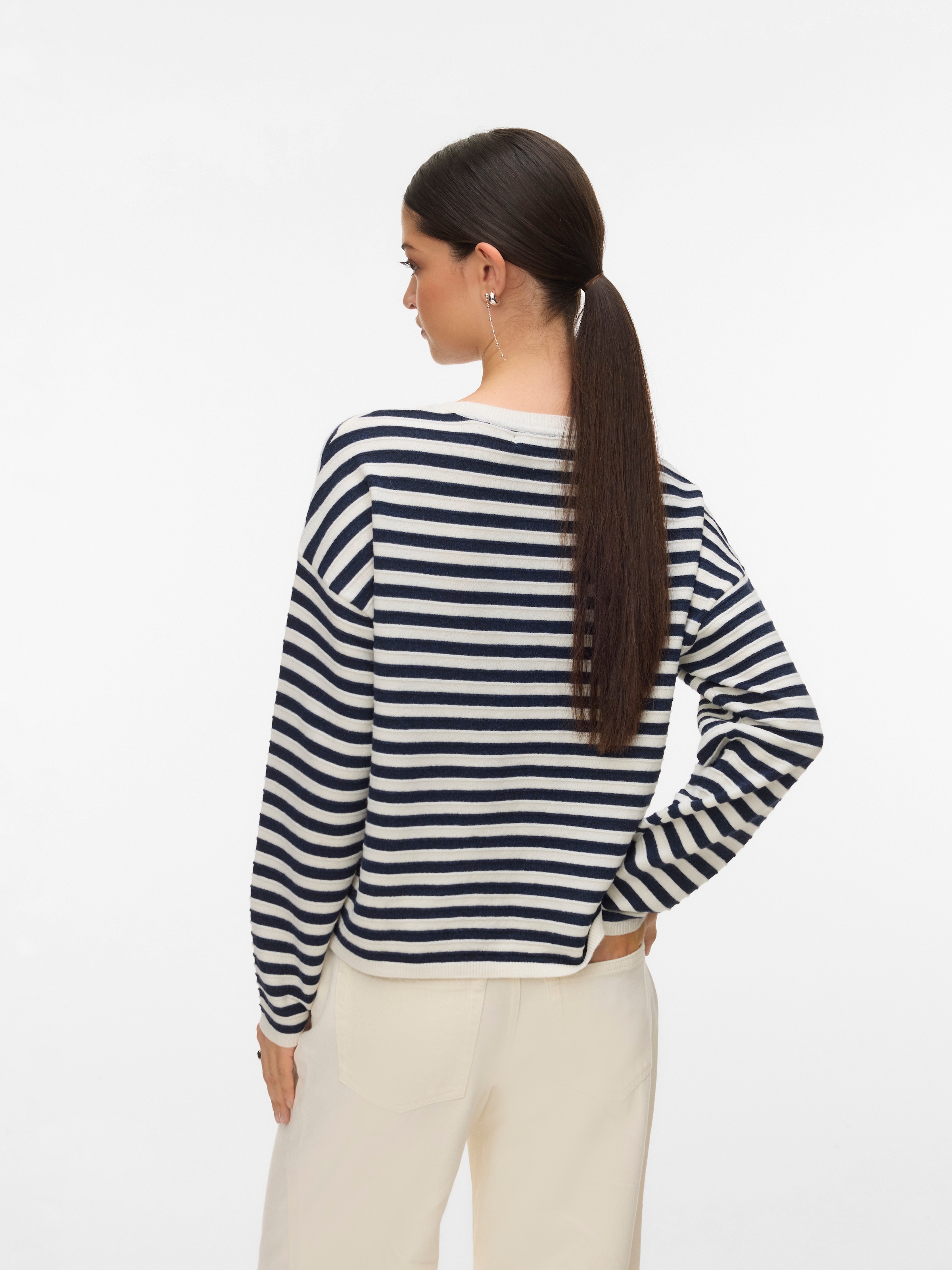 Vero Moda Strickpullover »VMAPPLE LS O-NECK PULLOVER BOO« mit trendigem "Sunshine" Schriftzug