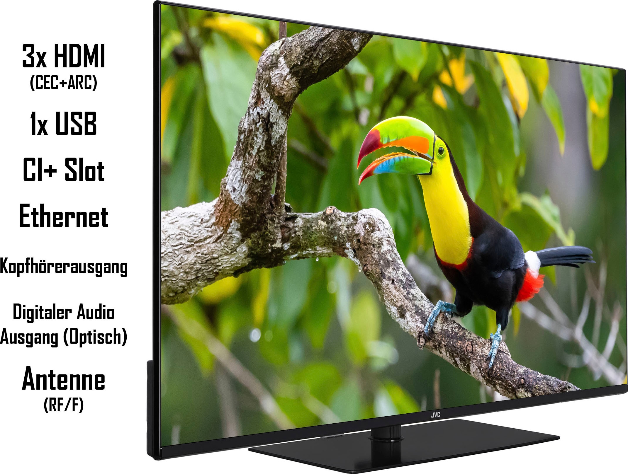 JVC LED-Fernseher »LT-43VU6355«, 4K Ultra HD, Smart-TV