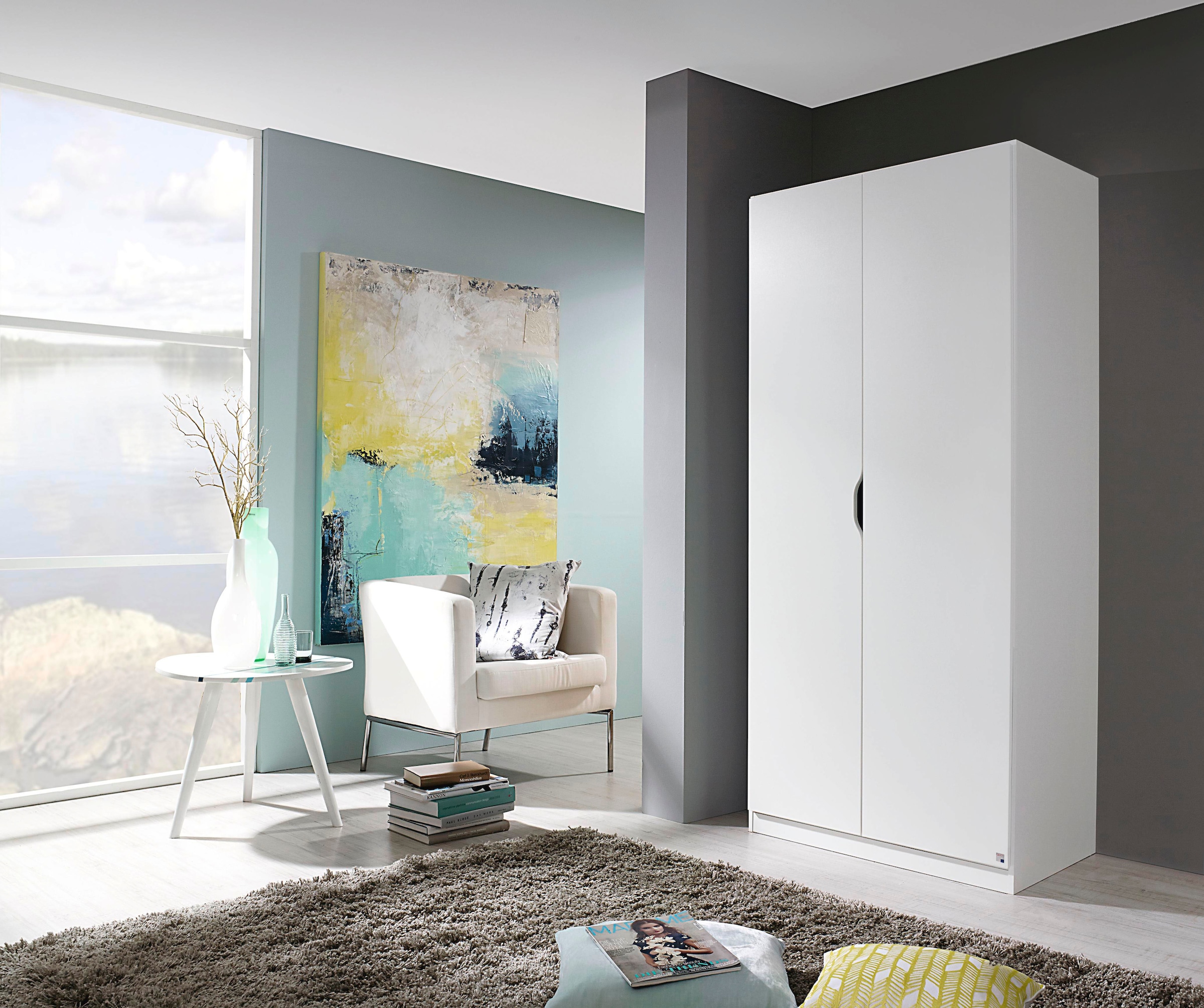 rauch Kleiderschrank »Freiham Kleiderschrank Garderobenschrank Nischenlösung« Nischen Schrank mit Griffmulde ideal zum Ergänzen der Serie
