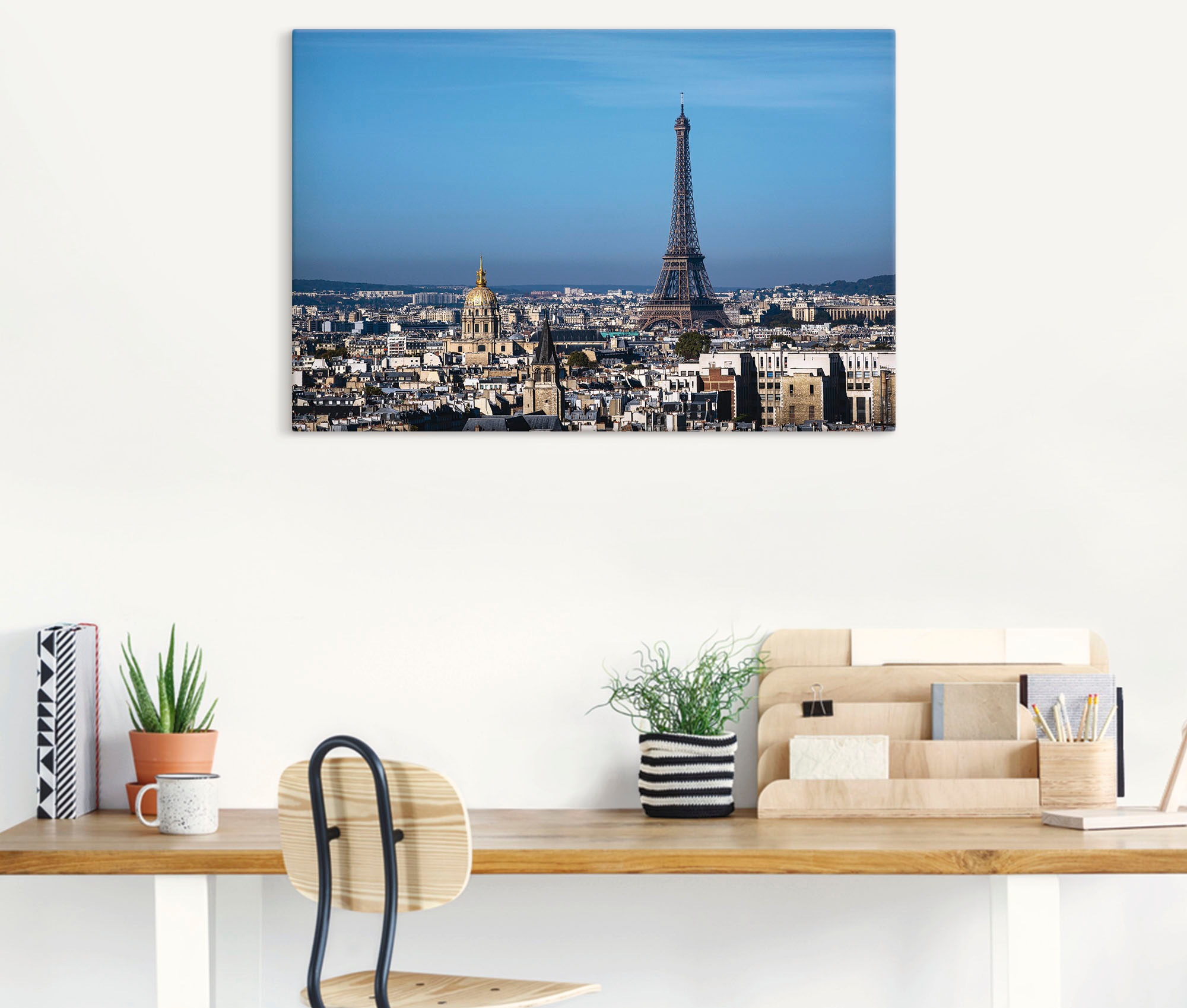 Artland Wandbild »Blick auf den Eiffelturm in Paris«, Paris, (1 St.), als Alubild, Leinwandbild, Wandaufkleber oder Poster in versch. Größen