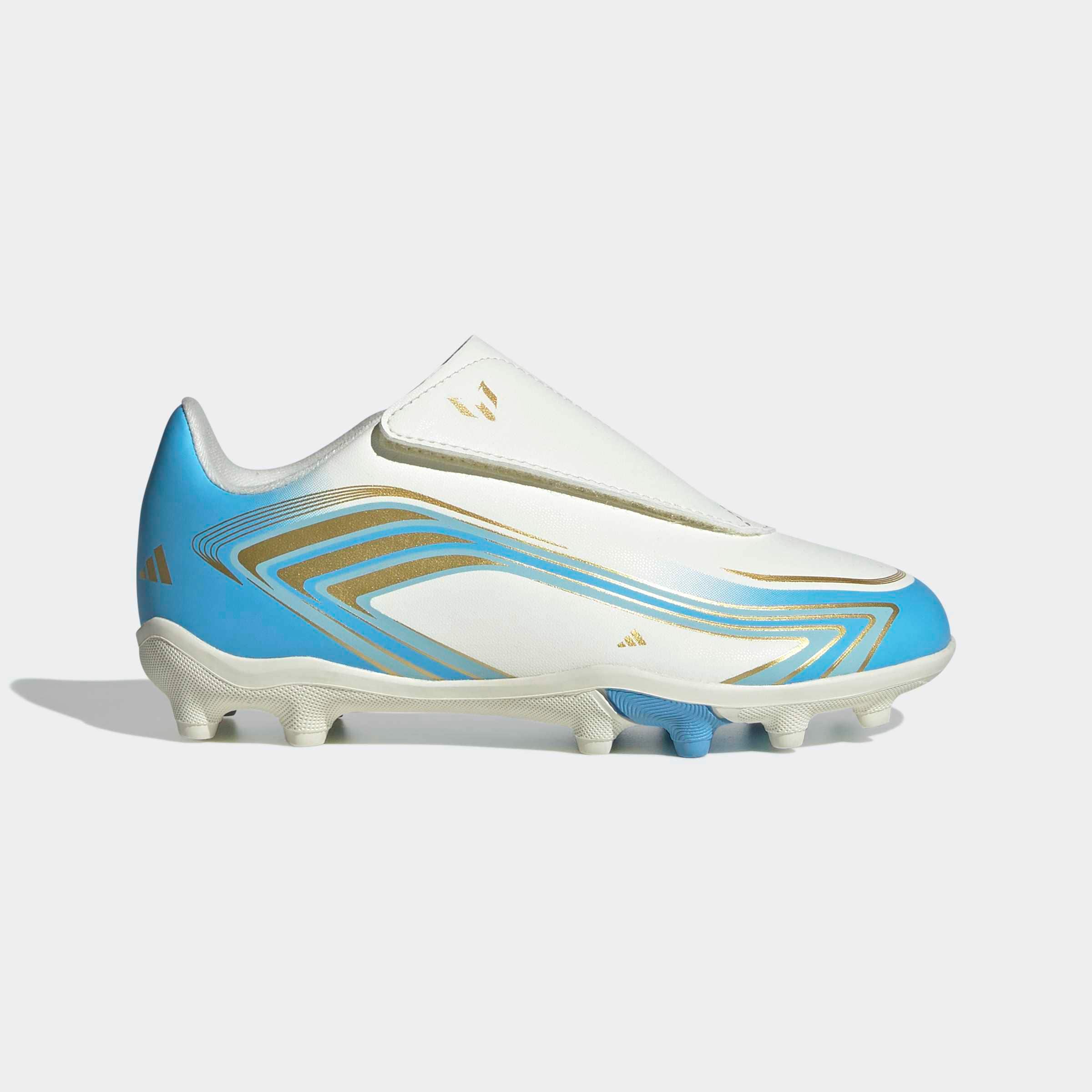 adidas Performance Fußballschuh »F50 MESSI CLUB KIDS , KLETTVERSCHLUSS, FESTE BÖDEN/GEMISCHTE BÖDEN«  für viele verschiedene Böden geeignet, für Jugendliche & Kinder