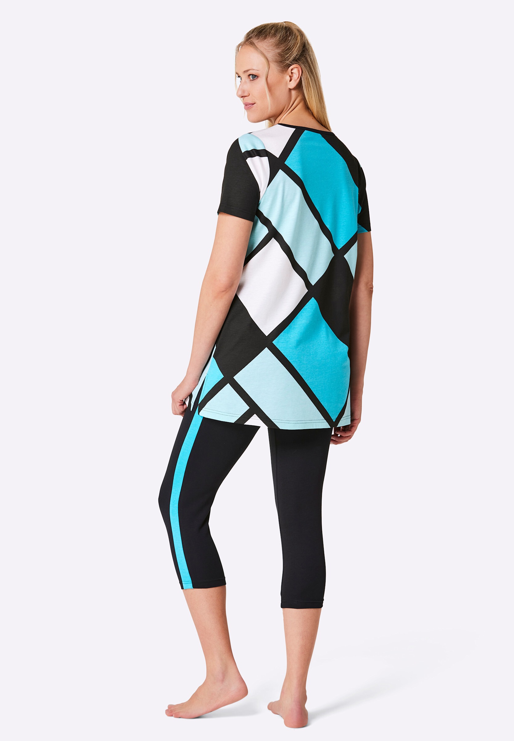 Witt Capri-Pyjama »Capri-Anzug Caprianzug mit Grafik-Dessin« 1 Stk.