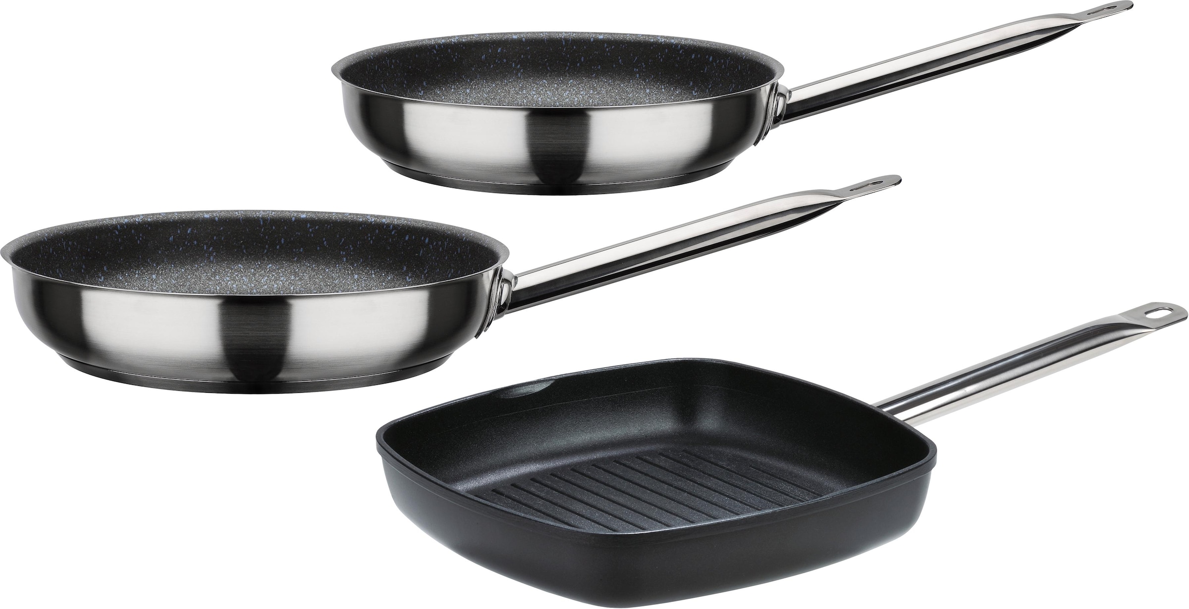 (Set, im Online Aluminiumguss, Induktion Chef Pfannen-Set Profi/Gastro tlg.), OTTO 3 GSW Titanium«, Shop »Le