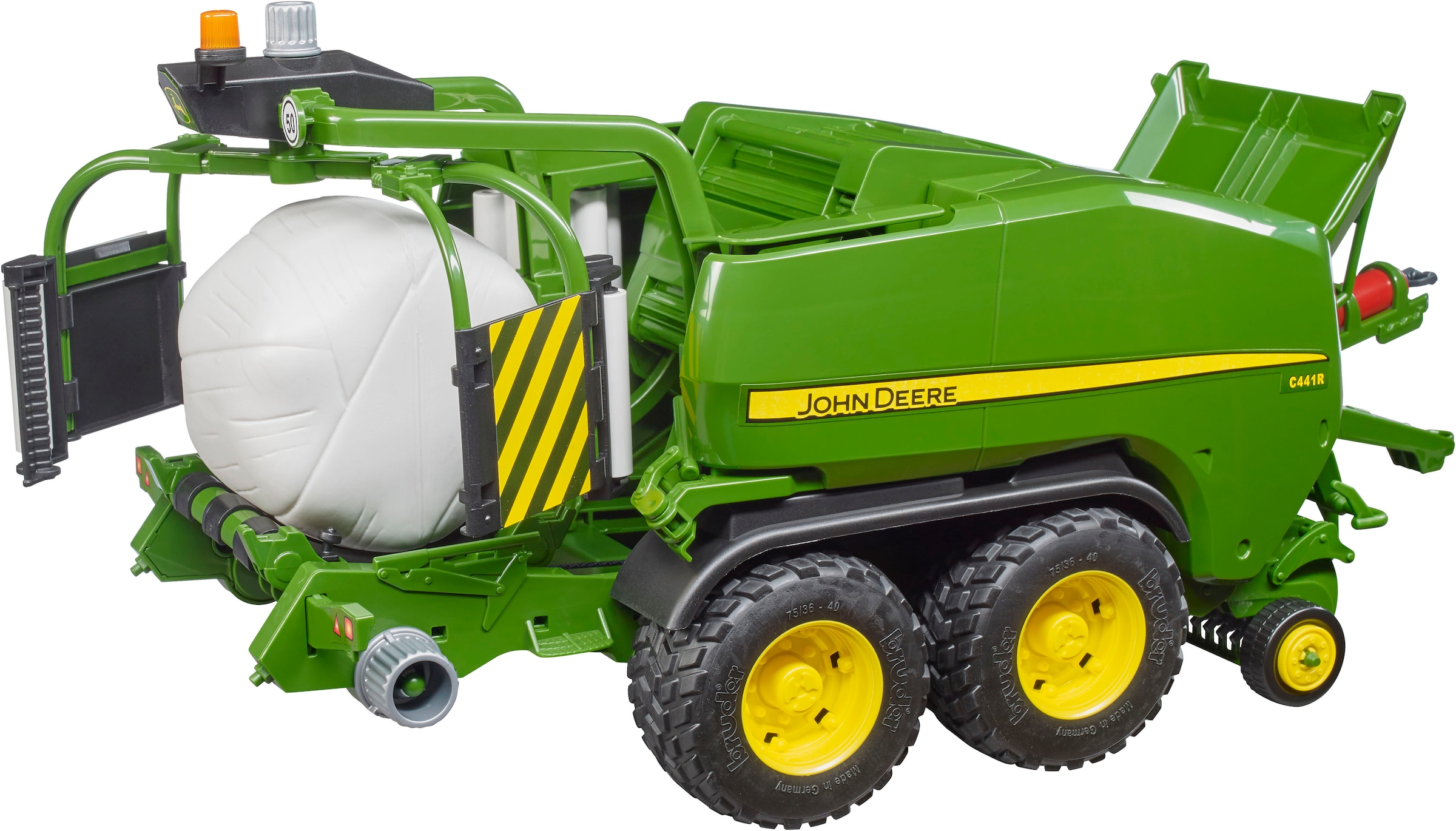 Bruder® Spielzeug-Landmaschine »John Deere Rundballen Presswickelkombi C441R 42 cm (02032)« Made in Europe
