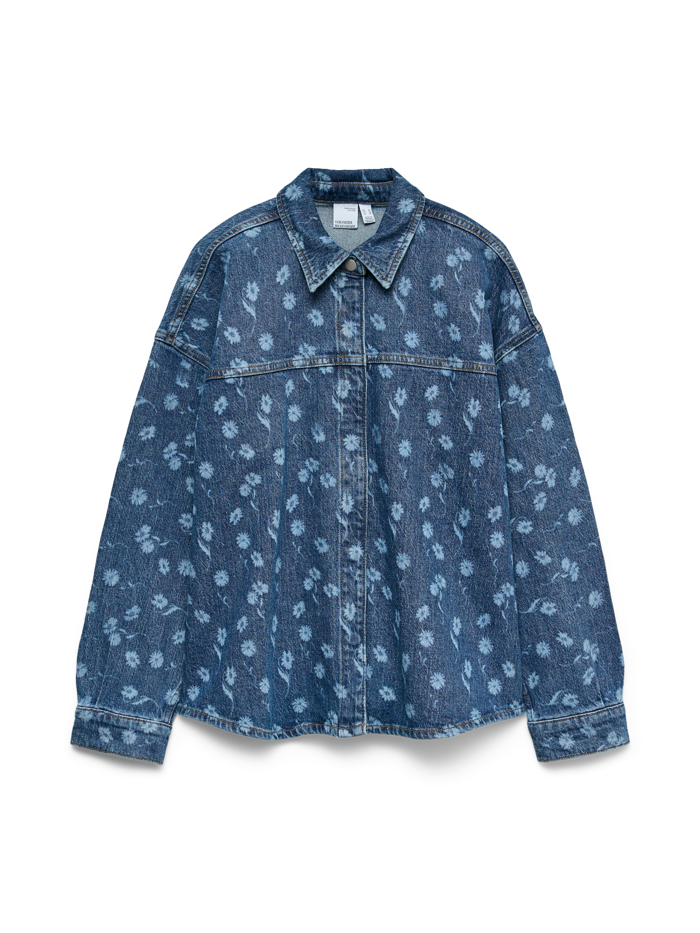 Vero Moda Jeansbluse »VMHAYDEN LS FLOWER DENIM SHIRT RA380«