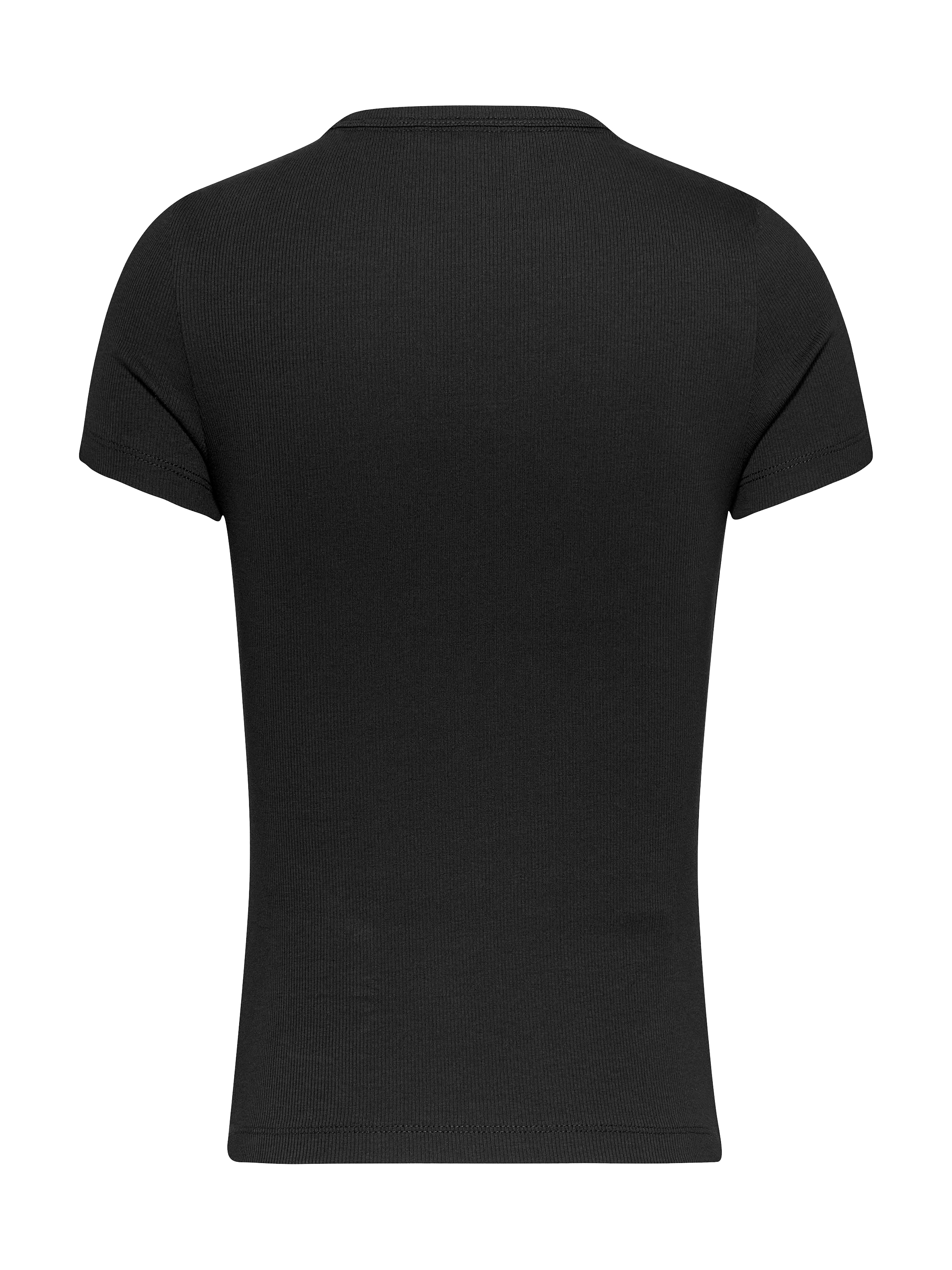 Tommy Jeans T-Shirt »TJW SLIM BADGE RIB TEE«, in Rippoptik