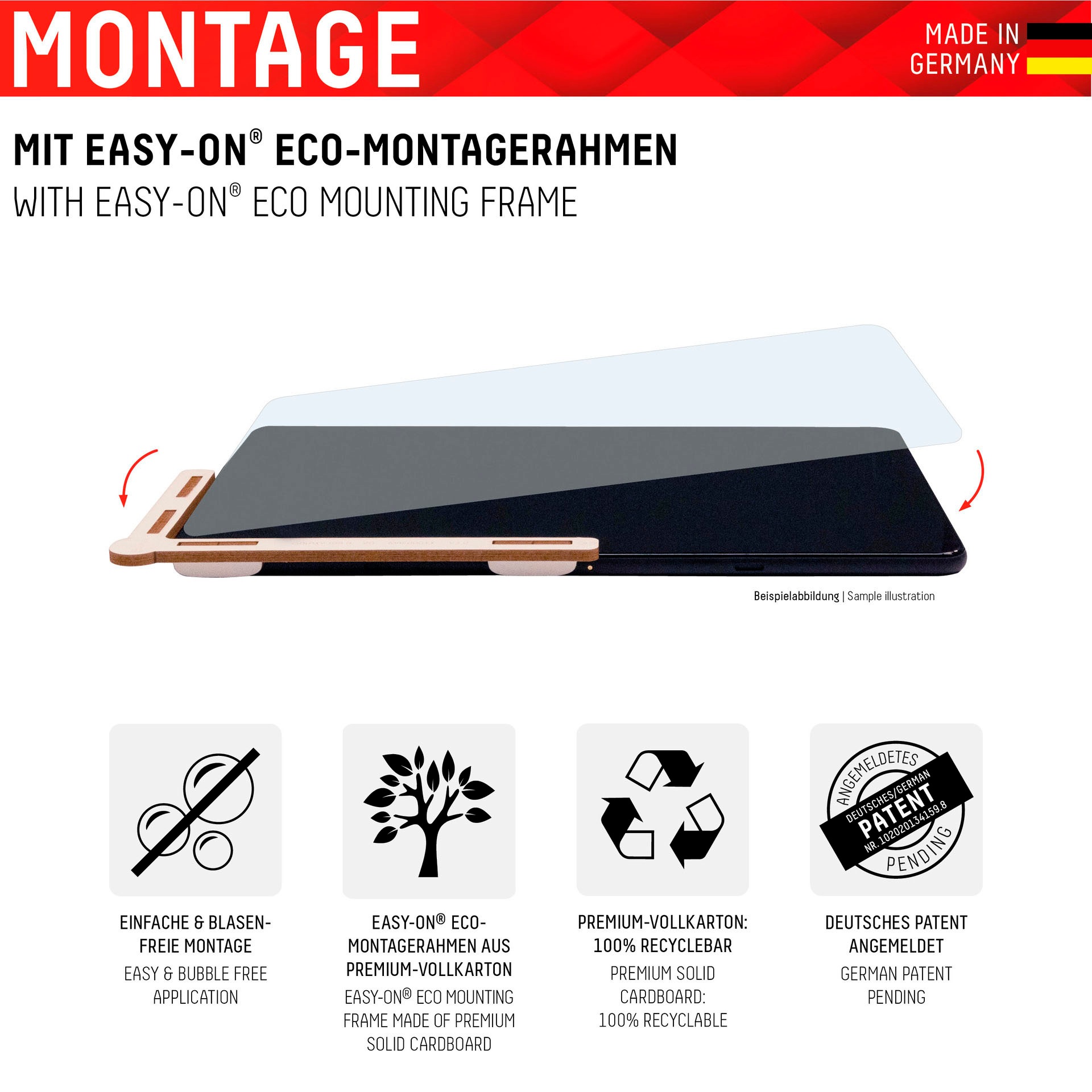 Displex Displayschutzfolie »Tablet Glass iPad (7/8/9 Gen)/Air (3. Gen)«, für iPad (7/8/9 Gen)/Air (3. Gen)