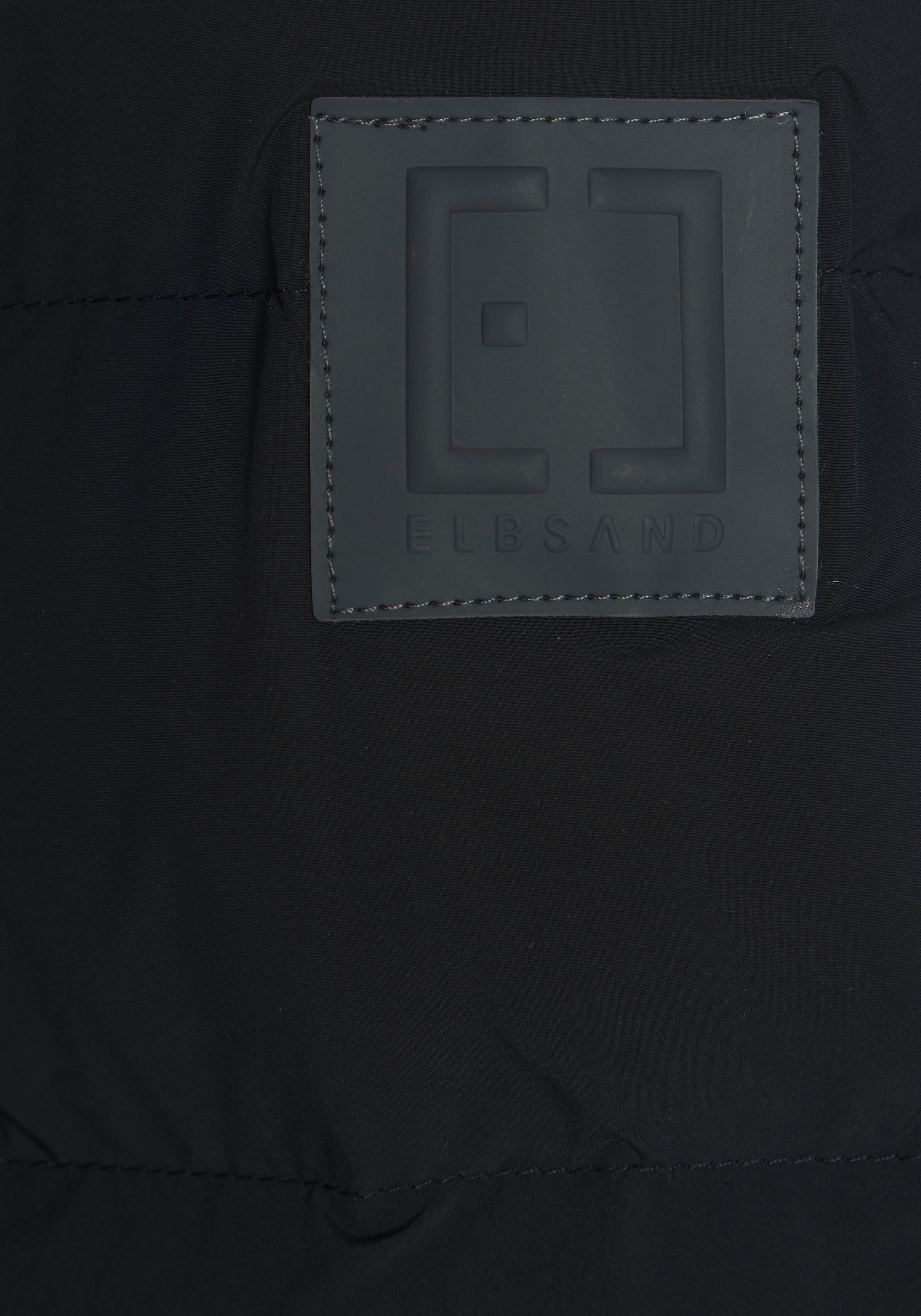 Elbsand Steppjacke, mit großem seitlichen Logo-Print