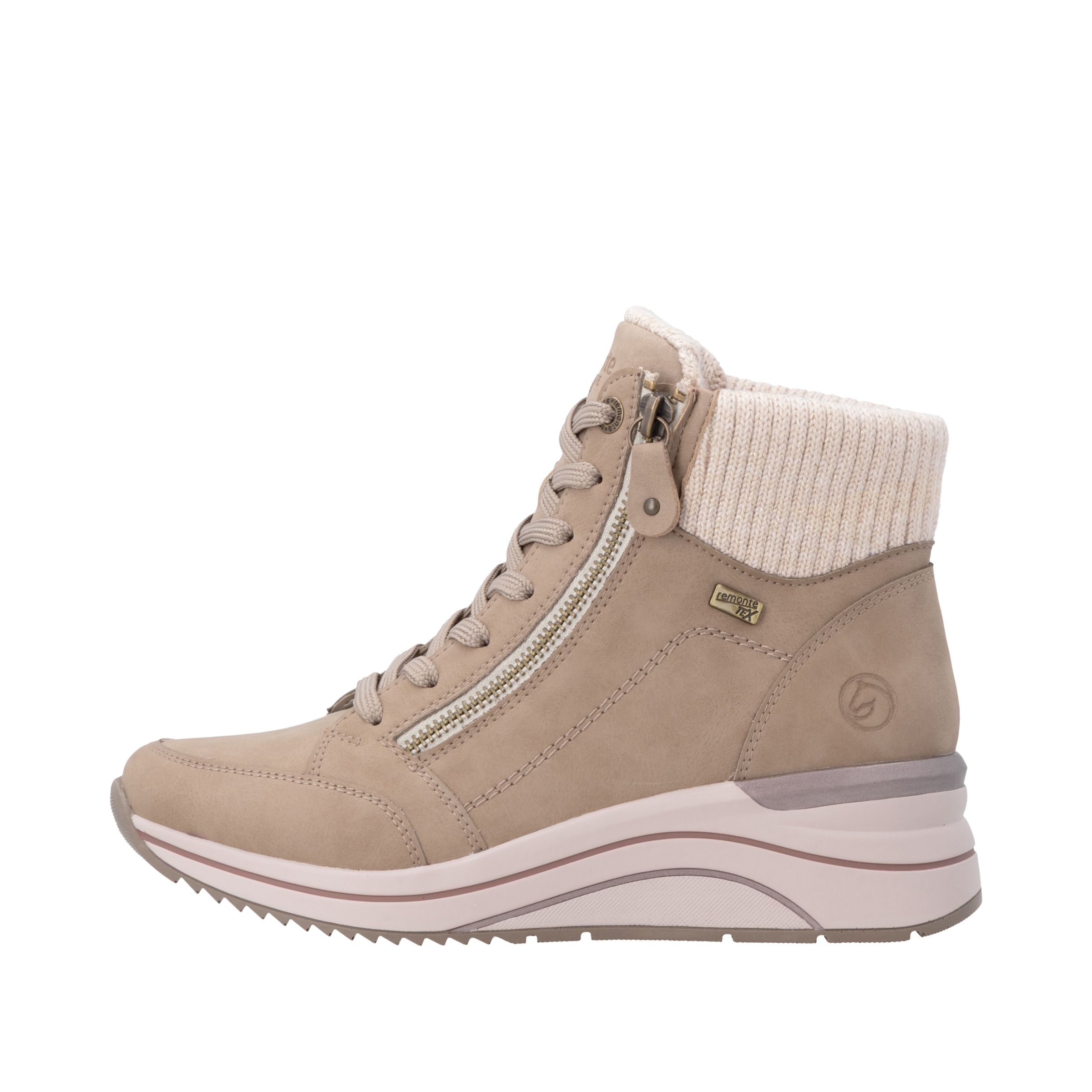 Remonte Keilstiefelette  Keilboots, Schnürstiefelette mit wasserabweisender TEX-Membrane