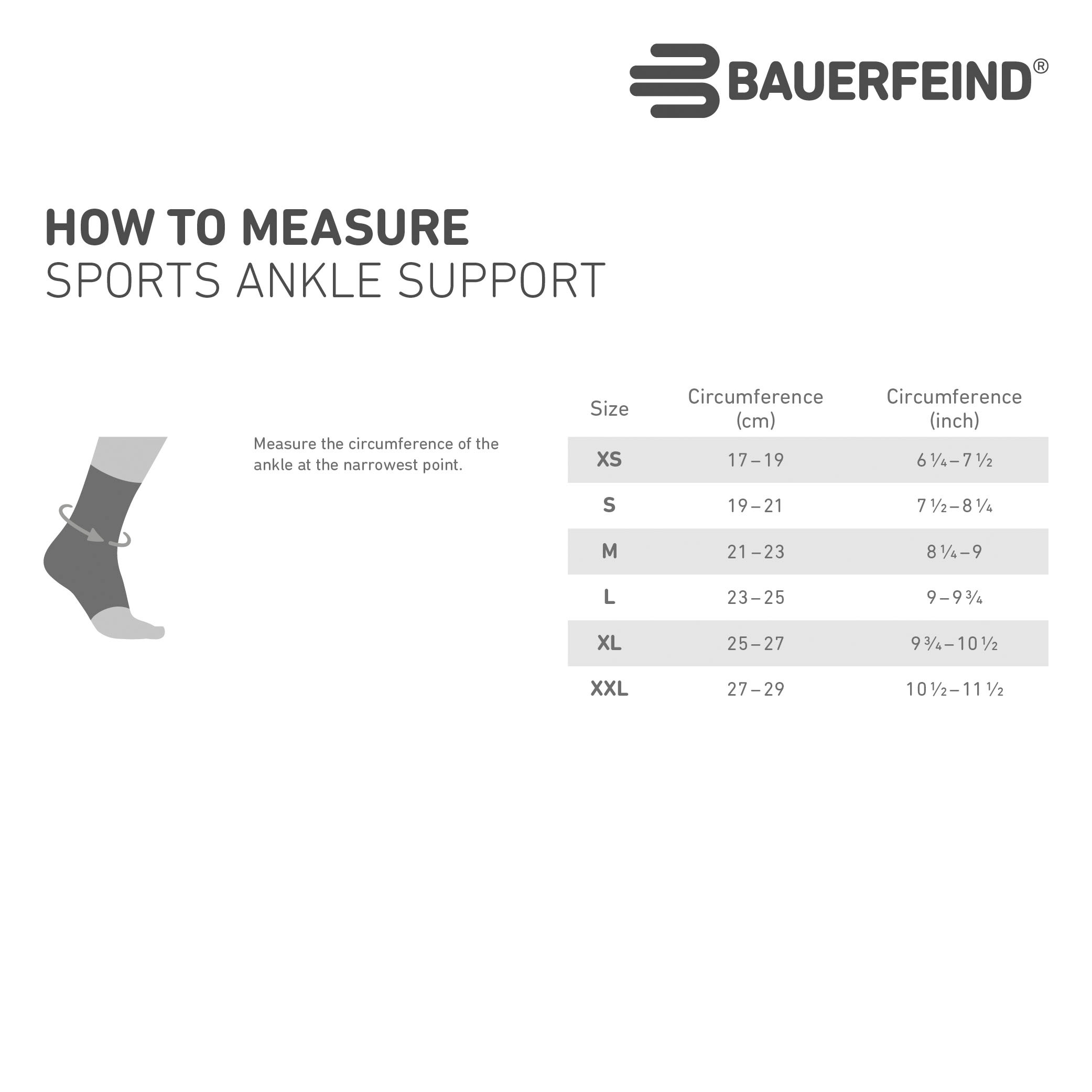 Bauerfeind Fußbandage »Ankle Support«, für den rechten Fuß