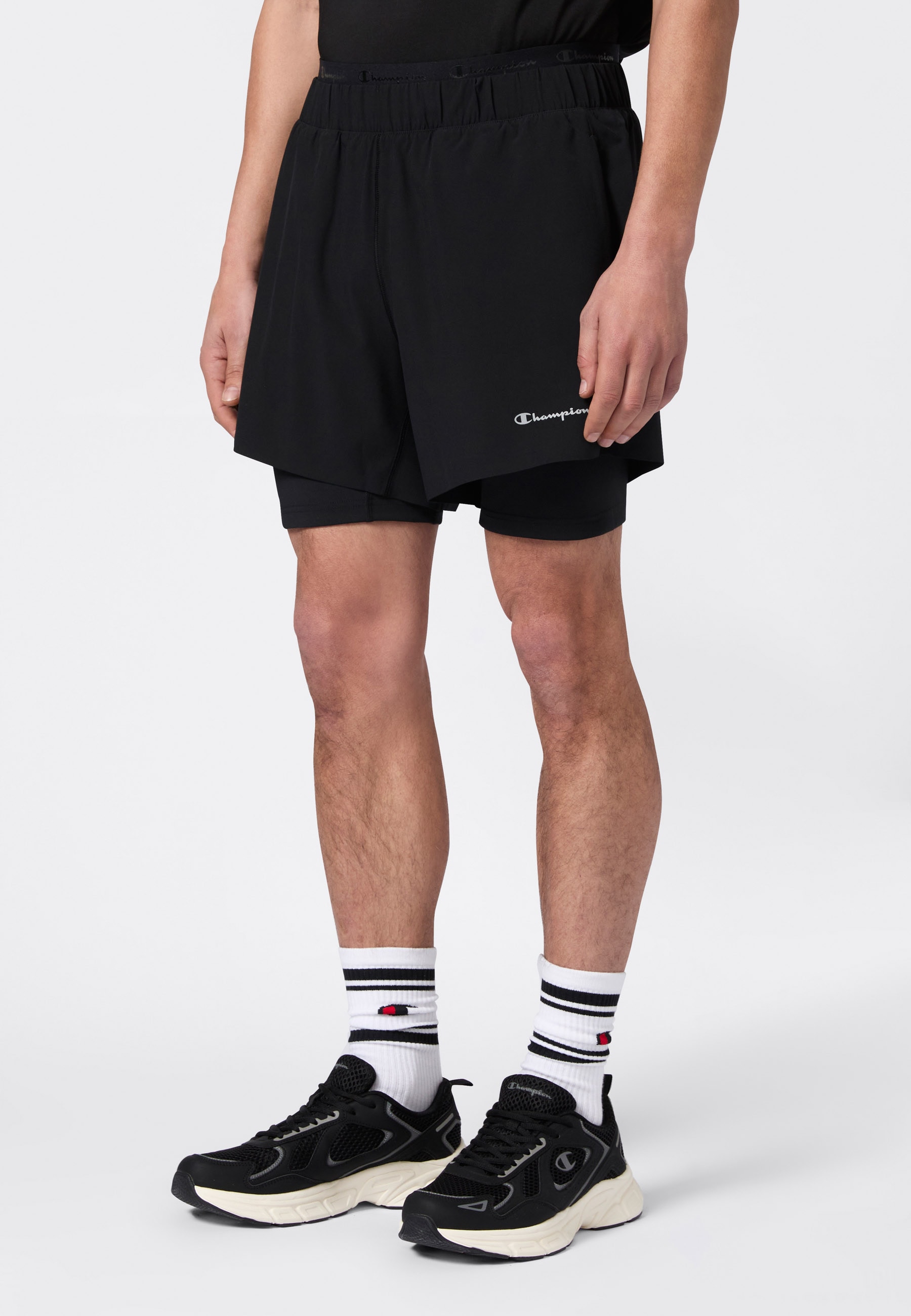 Champion Trainingsshorts  für Sportmode und aktive Freizeit, aus Polyester und Elasthan