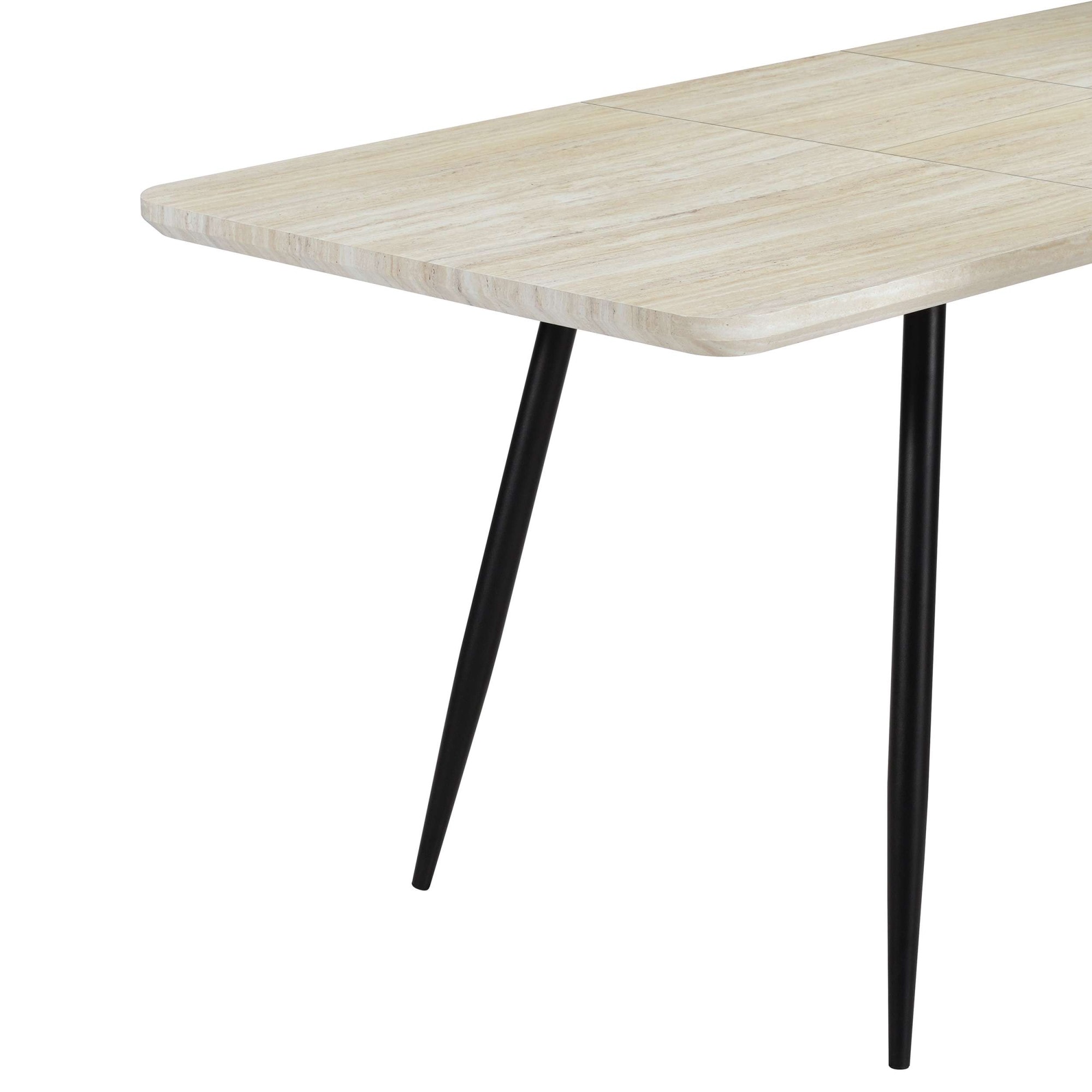 OTTO home Esstisch »Ombrone« ausziehbar 120-160 cm, Synchronauszug, inkl Einlegeplatte, Breite 80cm