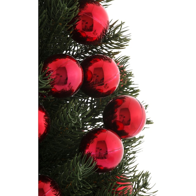 Myflair Möbel & Accessoires Künstlicher Weihnachtsbaum »Weihnachtsdeko,  künstlicher Christbaum, Tannenbaum«, im Topf, mit roten Kugeln bestellen im  OTTO Online Shop