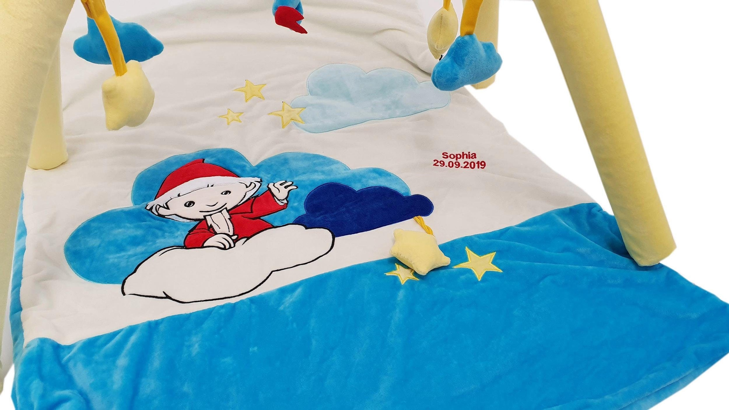 Heunec® Spielbogen »Sandmann Spieldecke mit Spielbogen«, mit individueller Bestickung