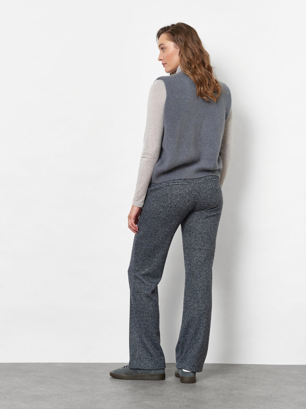 TONI Stoffhose »Jenny Wide Leg«  in Tweed-Optik, mit Viskose