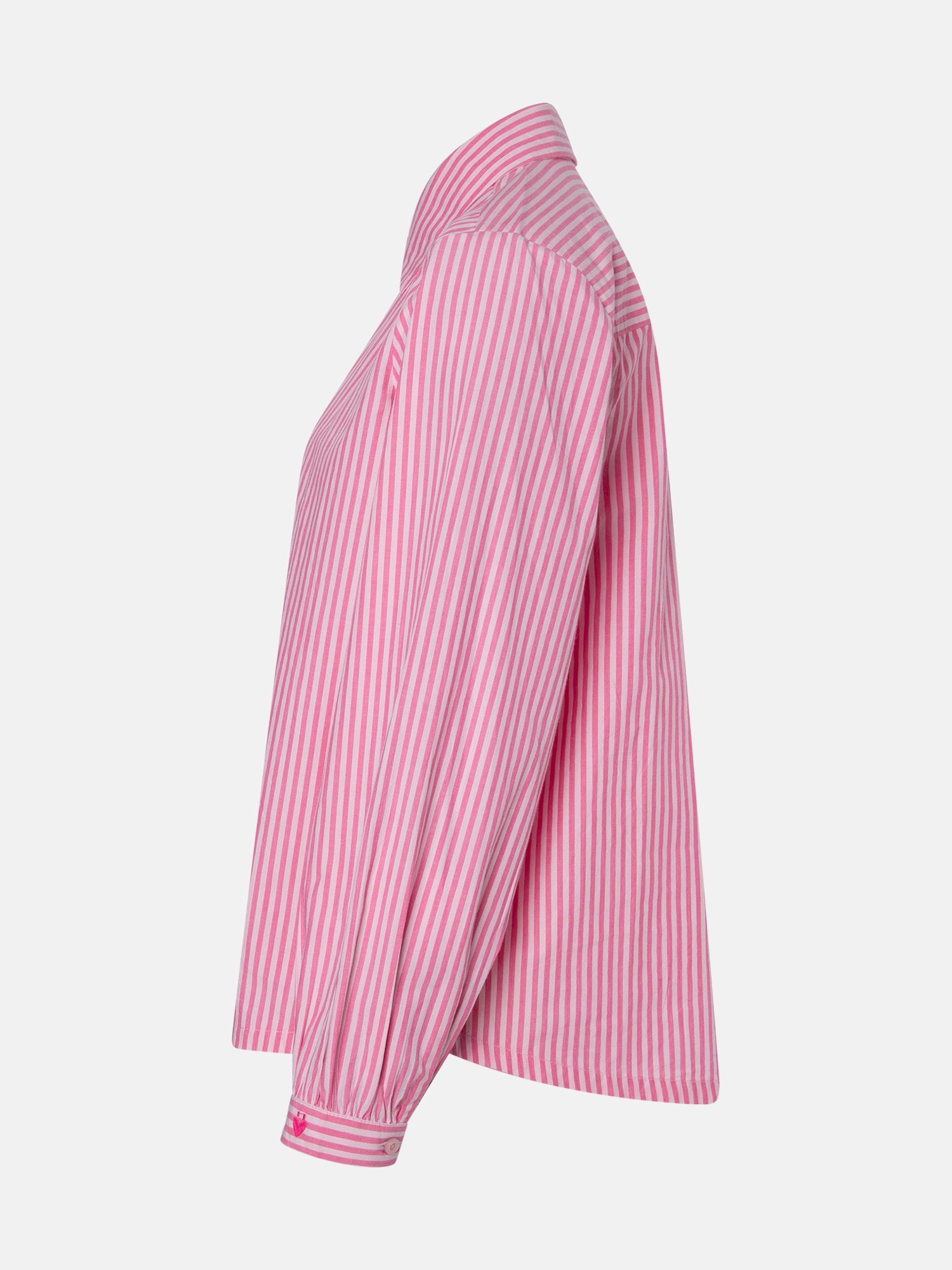 Lieblingsstück Hemdbluse »LiaL« mit gerafften Ärmelenden mit Knopf, Baumwolle