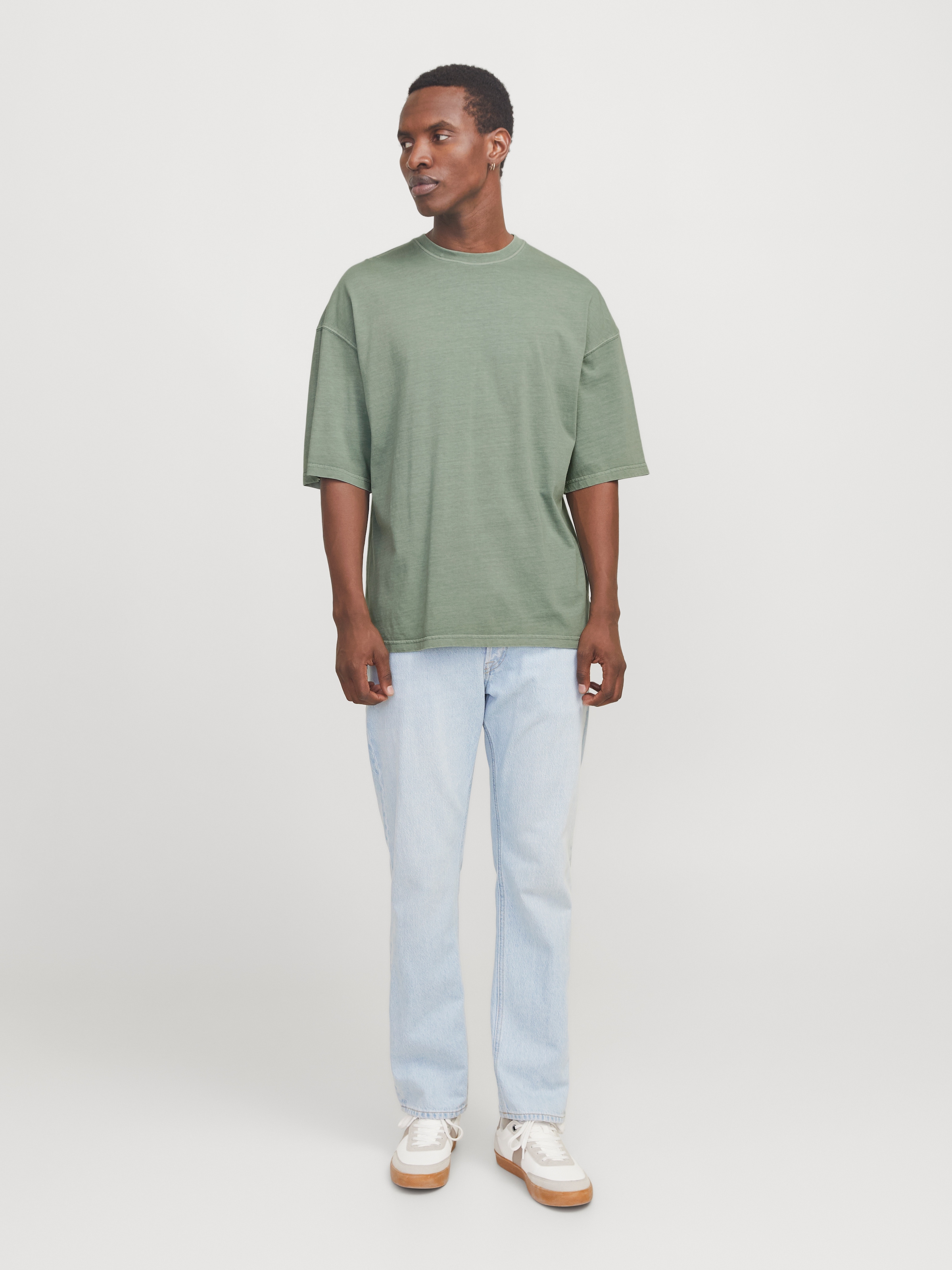 Jack & Jones Rundhalsshirt »JJECHARGE FADED TEE O-NECK NOOS«, mit Rundhalsausschnitt