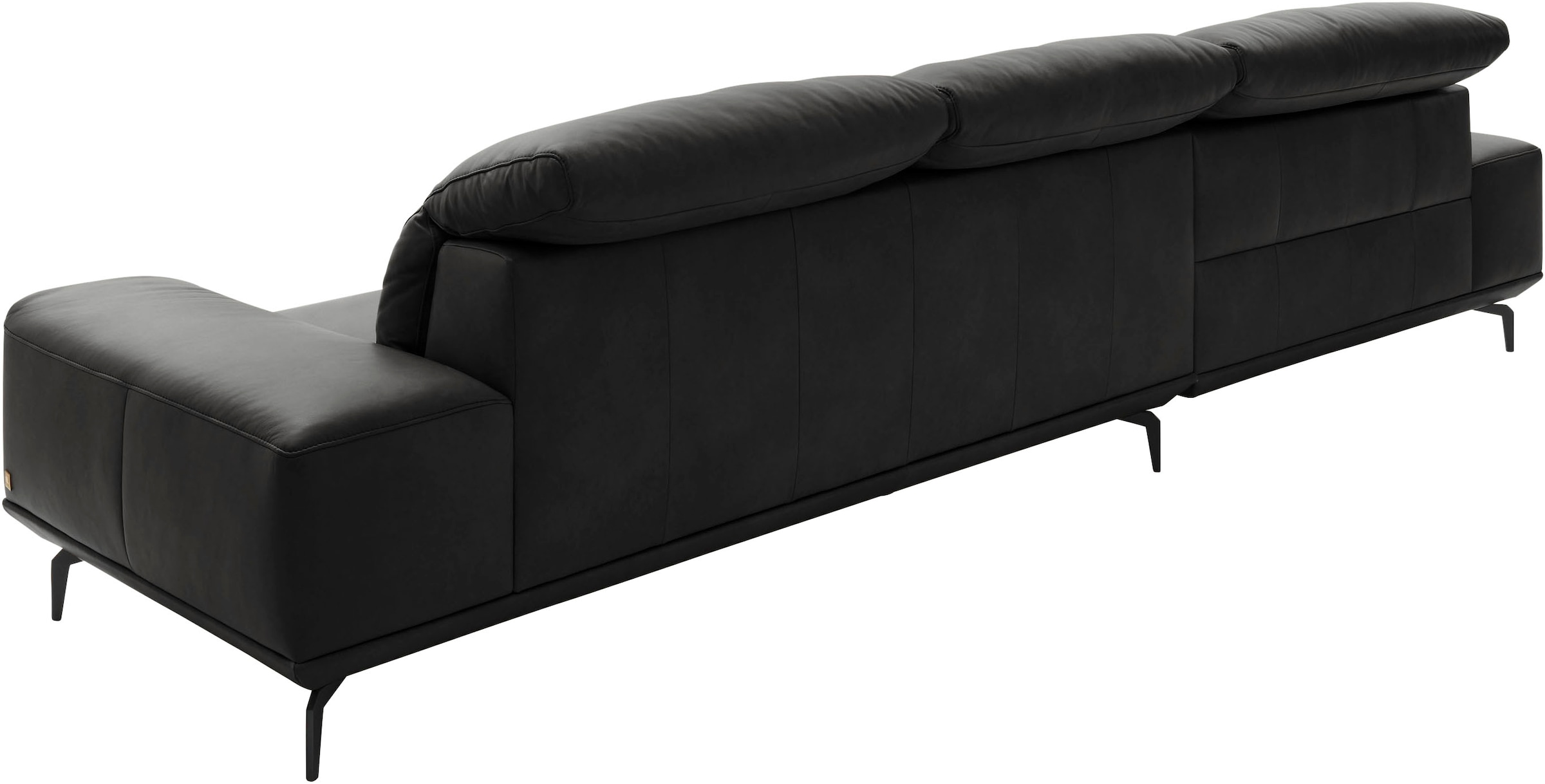 Musterring Wohnlandschaft »MR 2490«, Fuß schwarz, Sitzhöhe 48cm, wahlweise mit Funktionen, Maße 342x207 cm