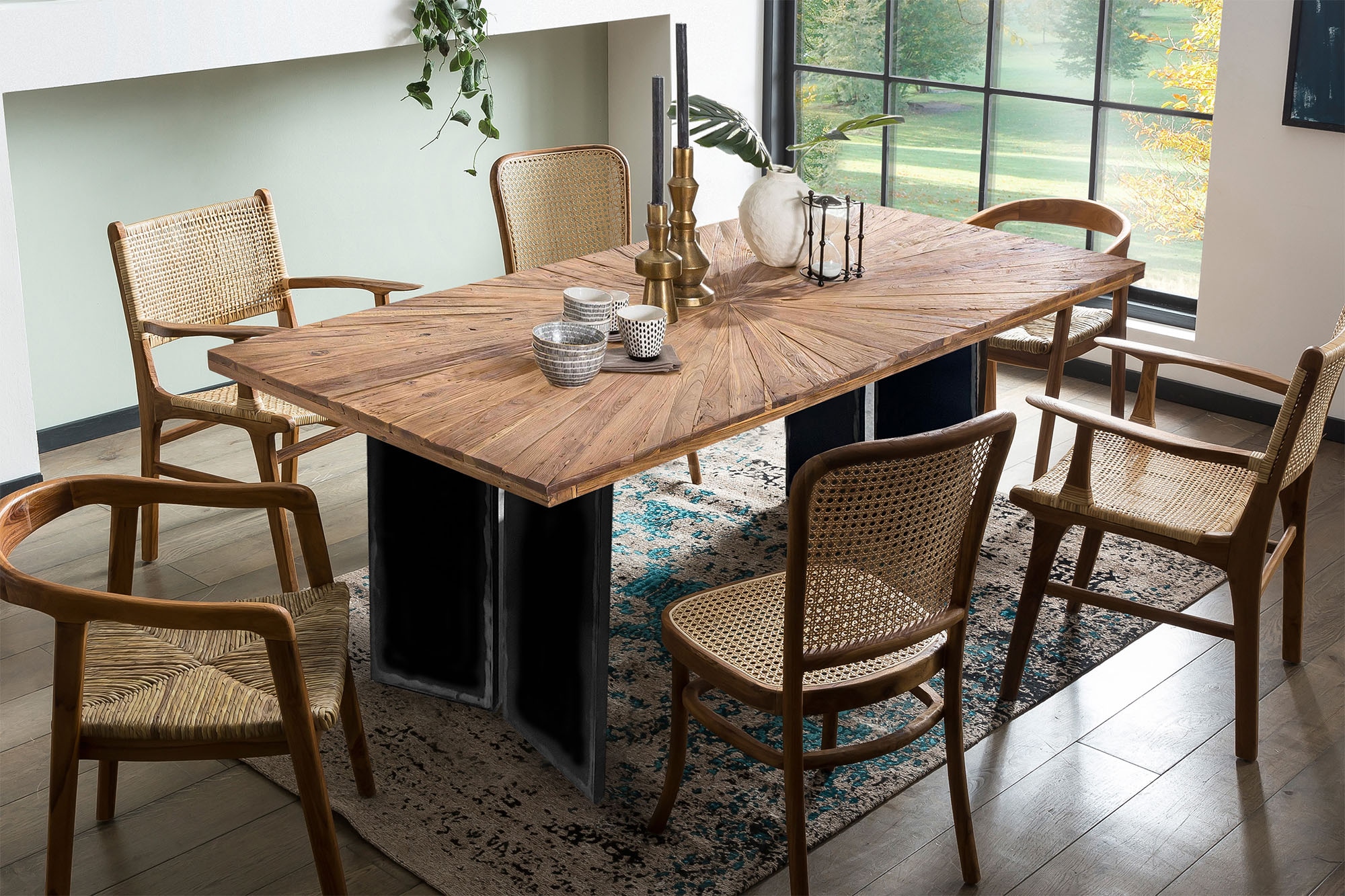 INOSIGN Esstisch, (1 St.), mit extravagantem Sonnendesign