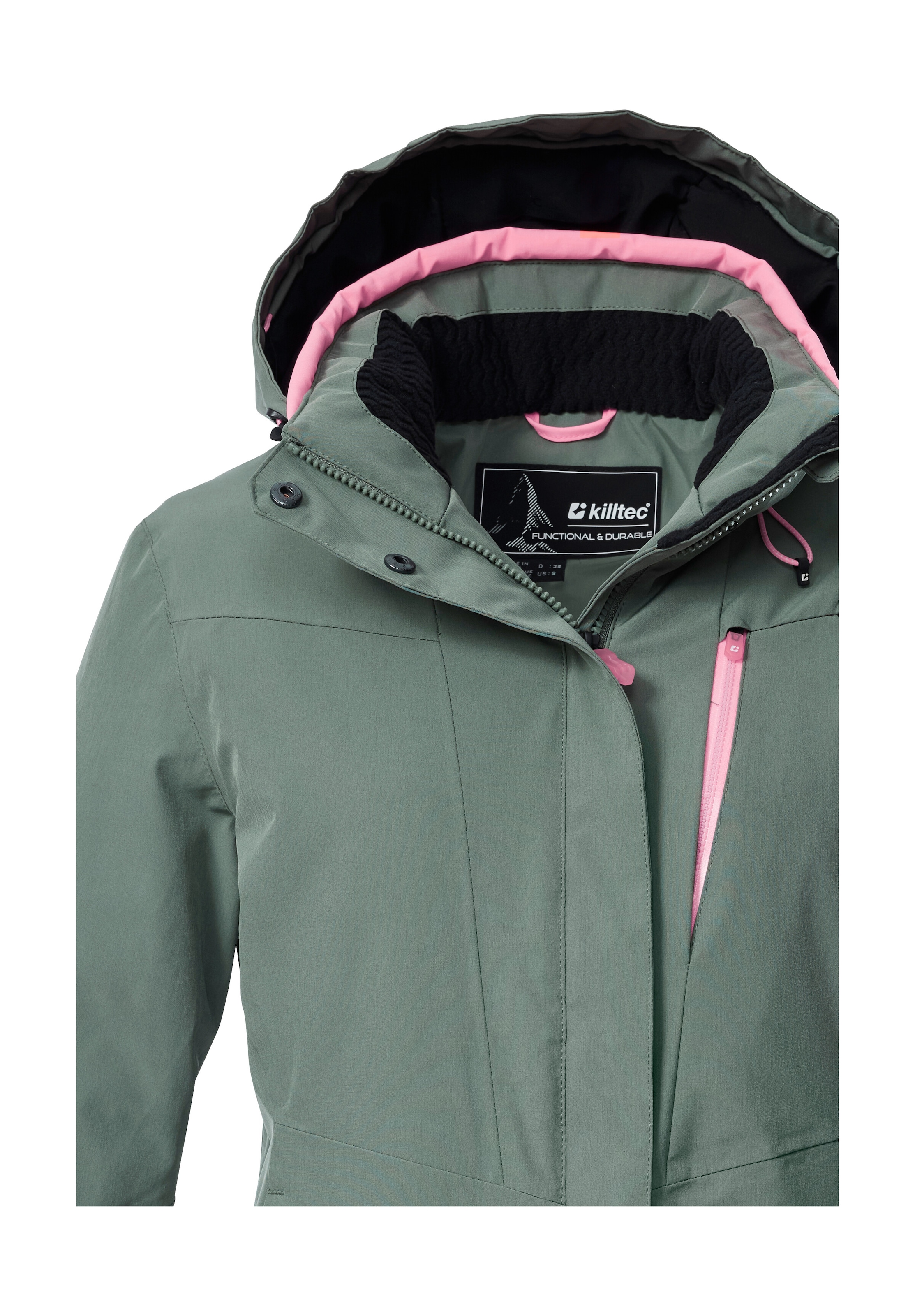 Killtec Skijacke »KSW 25 WMN SKI JCKT« Atmungsaktive, wasserdichte Skijacke mit abnehmbarer Kapuze