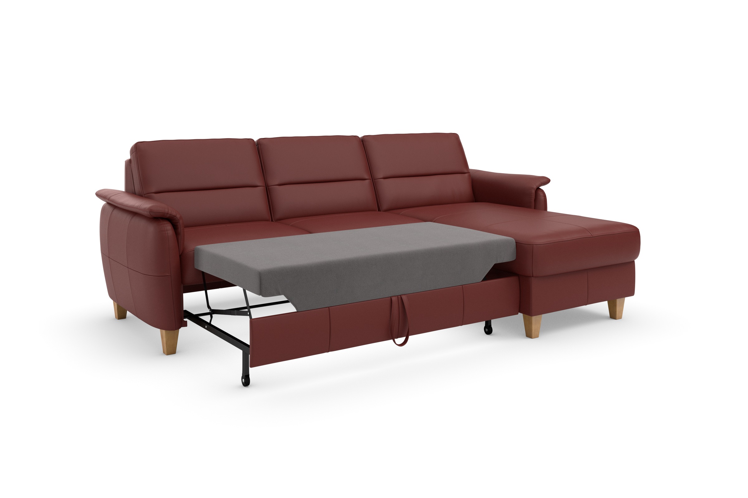 Home affaire Ecksofa »Palmera L-Form, B: 244 cm - OTTO. Verlässliche Qualität.« optional Bettfunktion & Bettkasten, Federkern