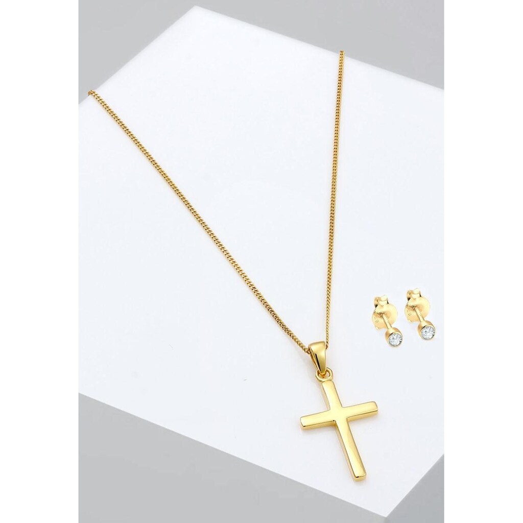 Elli Schmuckset »Kreuz, 0901522219, 0901862219, 0904841019«, (Set, 4 tlg.)