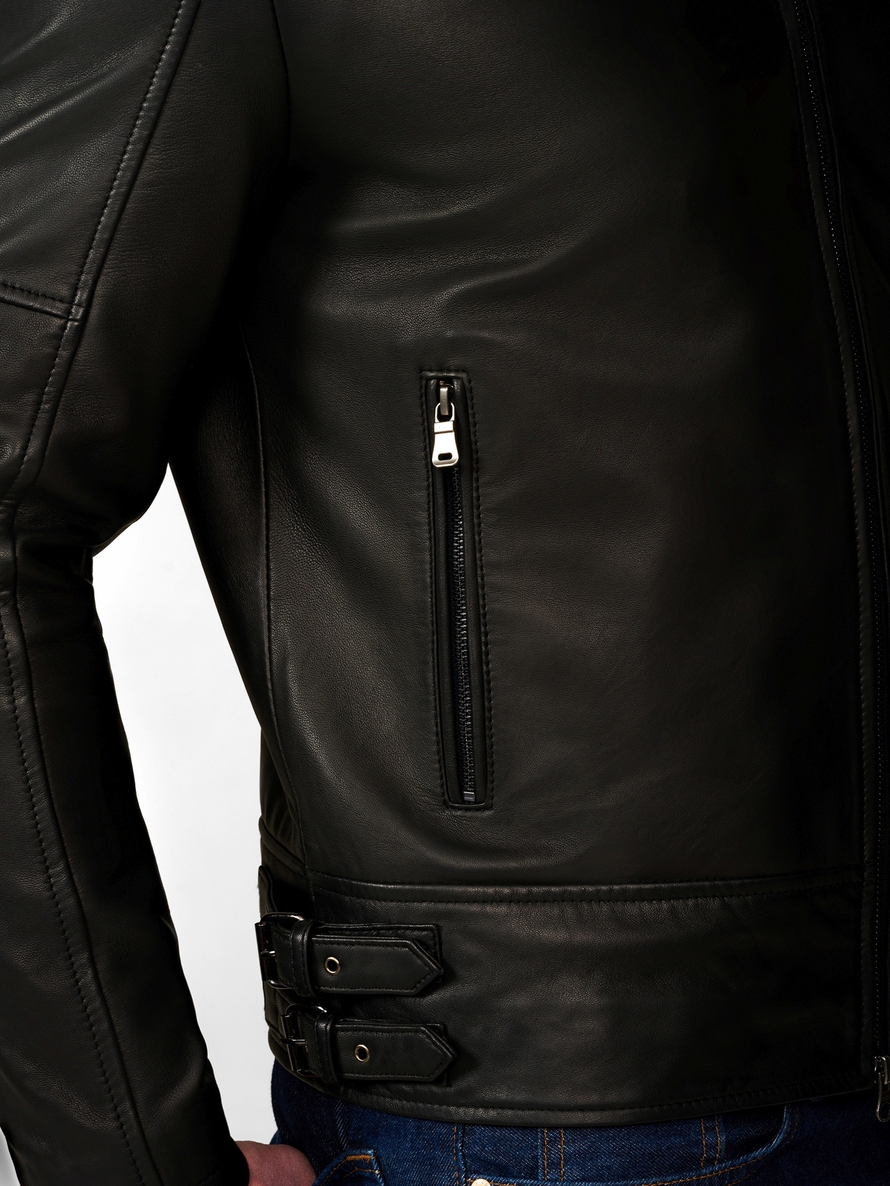 RICANO Blouson »Lederjacke Baku« ohne Kapuze Handgefertigt aus echtem Leder