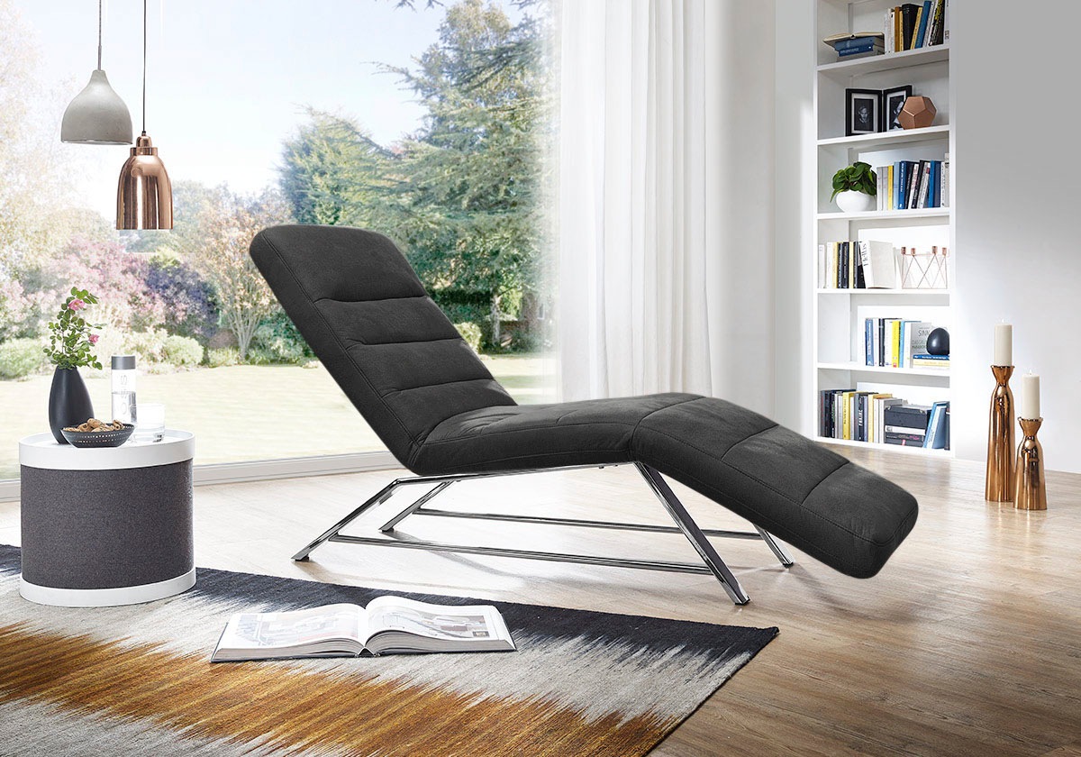 W.SCHILLIG Relaxliege »daily dreams«, Funktionsliege wahlweise mit Motor, Gestell Chrom, Breite 65 cm