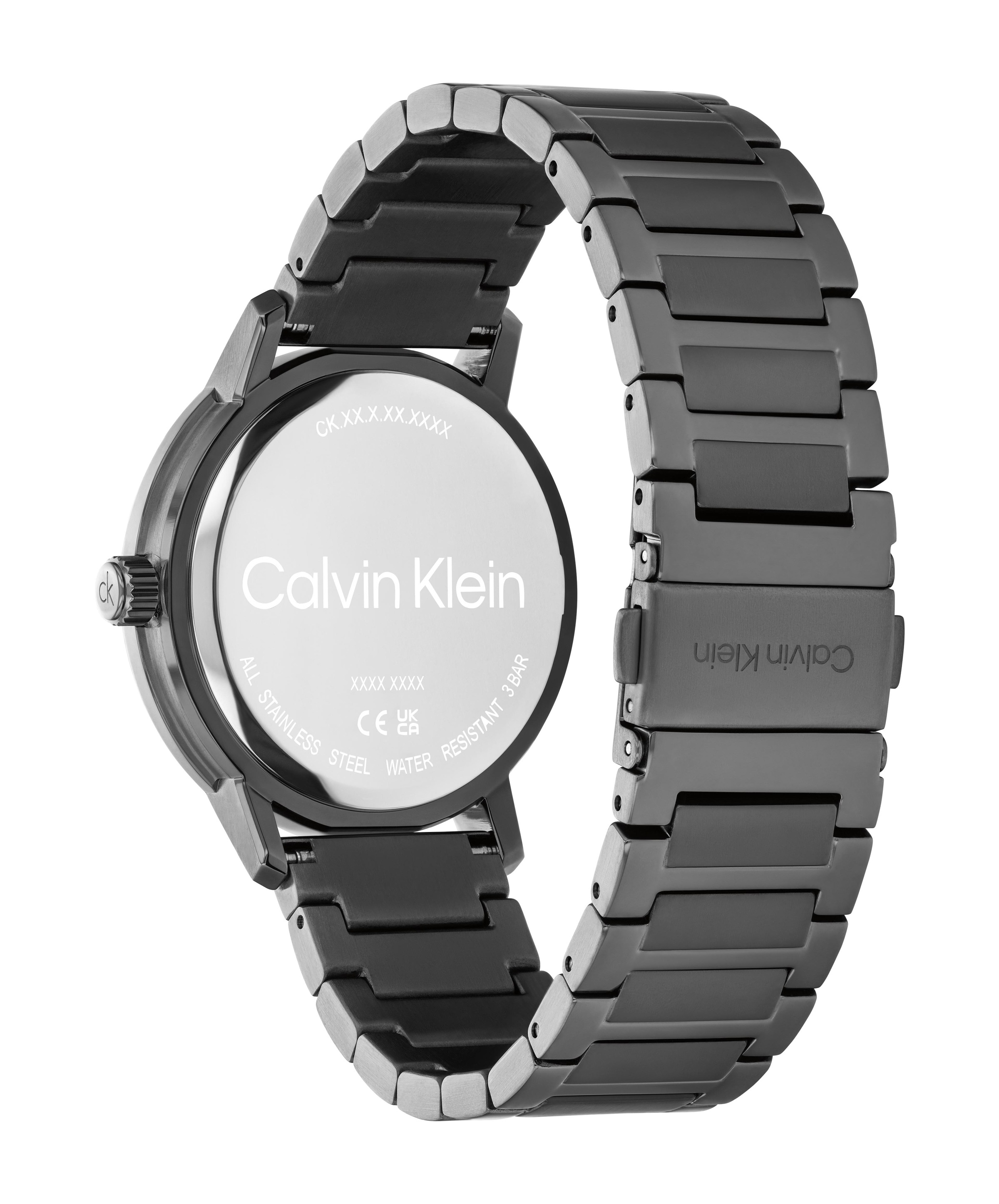 Calvin Klein Multifunktionsuhr »GAUGE« Quarzuhr, Armbanduhr, Herrenuhr, Edelstahlarmband, analog