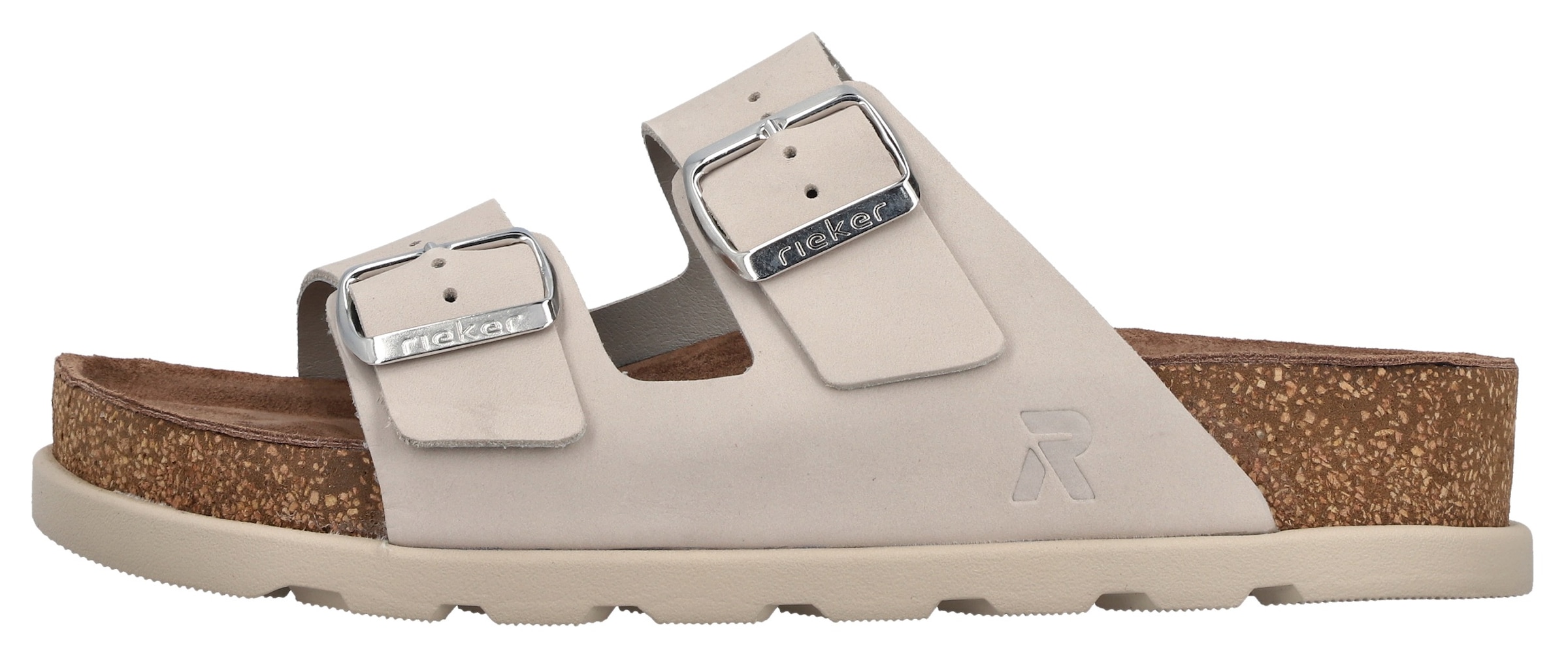 Rieker Pantolette  Hausschuh, Sommerschuh, Strandschuh, Zweischnaller mit Softfußbett