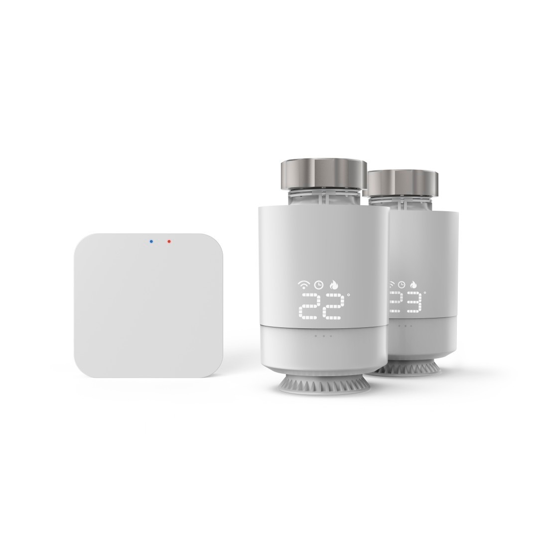 Hama Smartes Heizkörperthermostat »Smart Home mit Hub und Adapter«, WLAN Heizungssteuerung, Set 2x