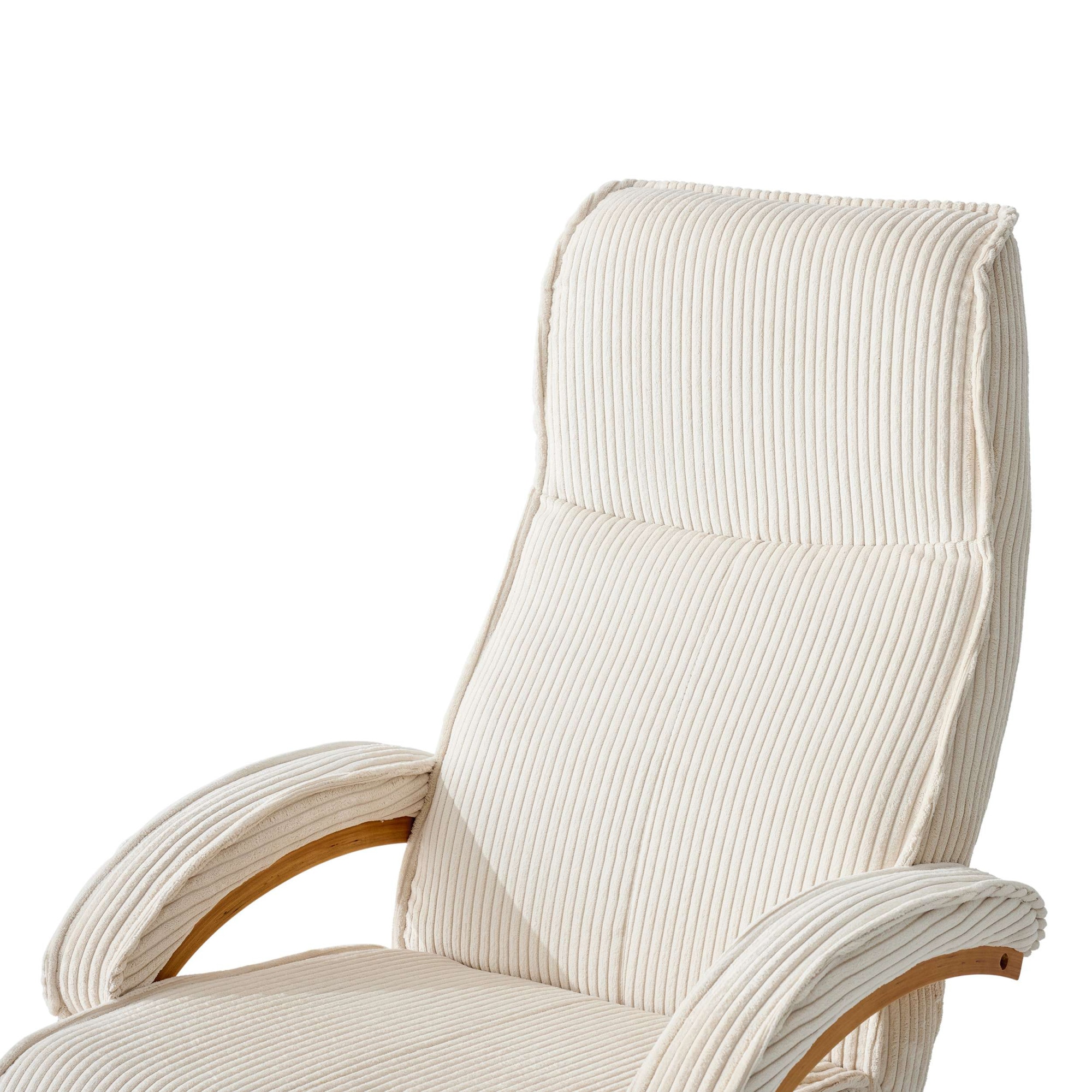 OTTO home Relaxsessel »mit Hocker PARIS neu: Cord - OTTO. Verlässliche Qualität.« Set, bestehend aus Sessel und Hocker, 2 Stk. tlg. manuelle Relaxfunktion mit Drehfunktion, neu: Cord-Bezug