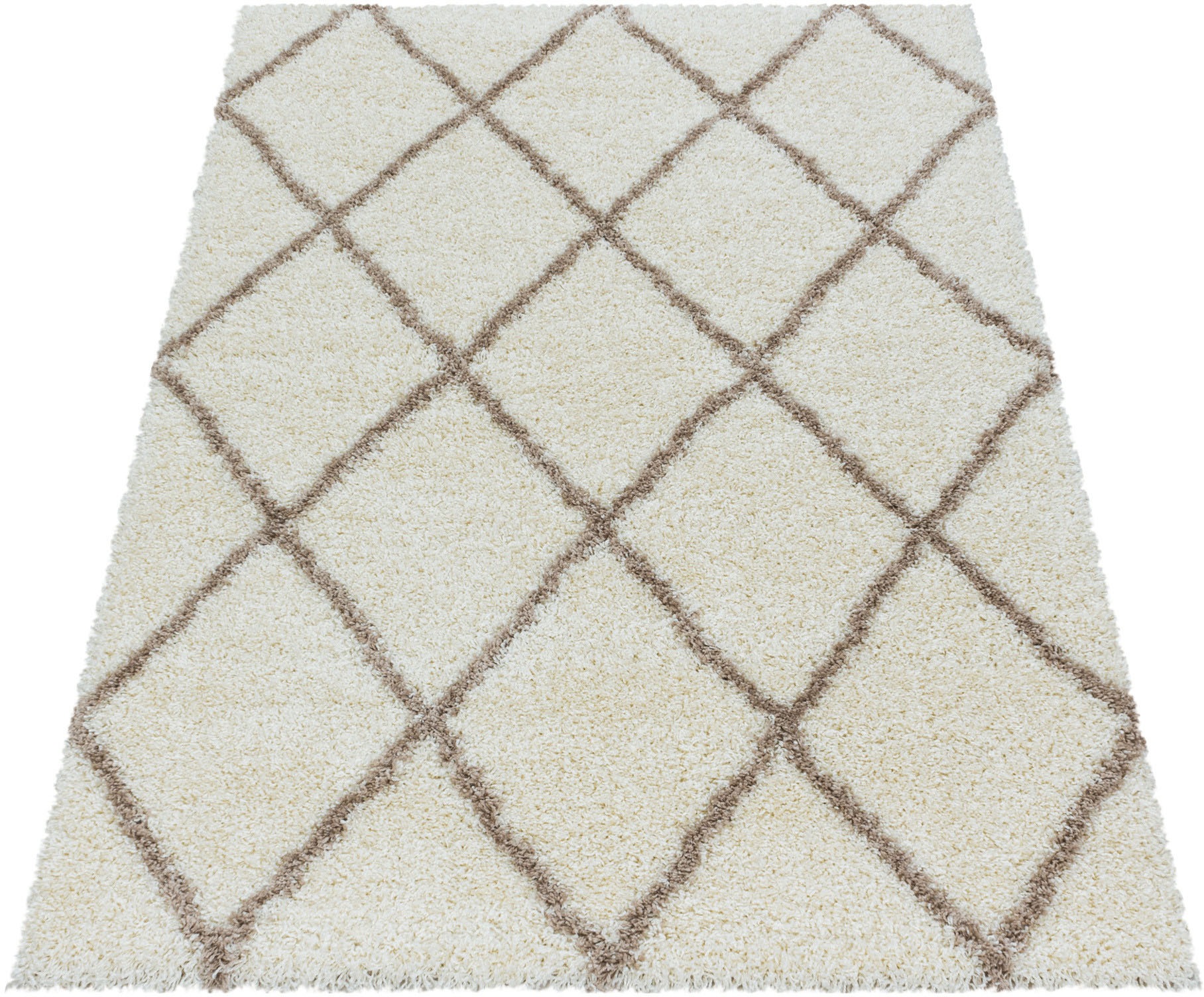 Ayyildiz Teppiche Hochflor-Teppich »ALVOR 3401« rechteckig 50 mm Höhe Shaggy, Langflor, Läufer, pflegeleicht, Wohnzimmer