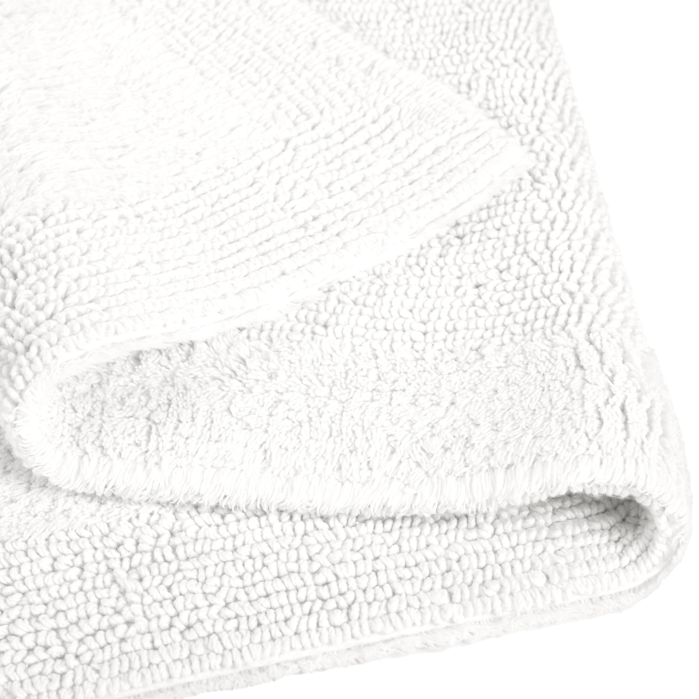 my home Badematte »Kapra, Badvorleger, Badezimmer Teppich« Höhe 14 mm beidseitig nutzbar | fußbodenheizungsgeeignet | strapazierfähig mit Bordüre, Badteppich, Badematte, Baumwolle