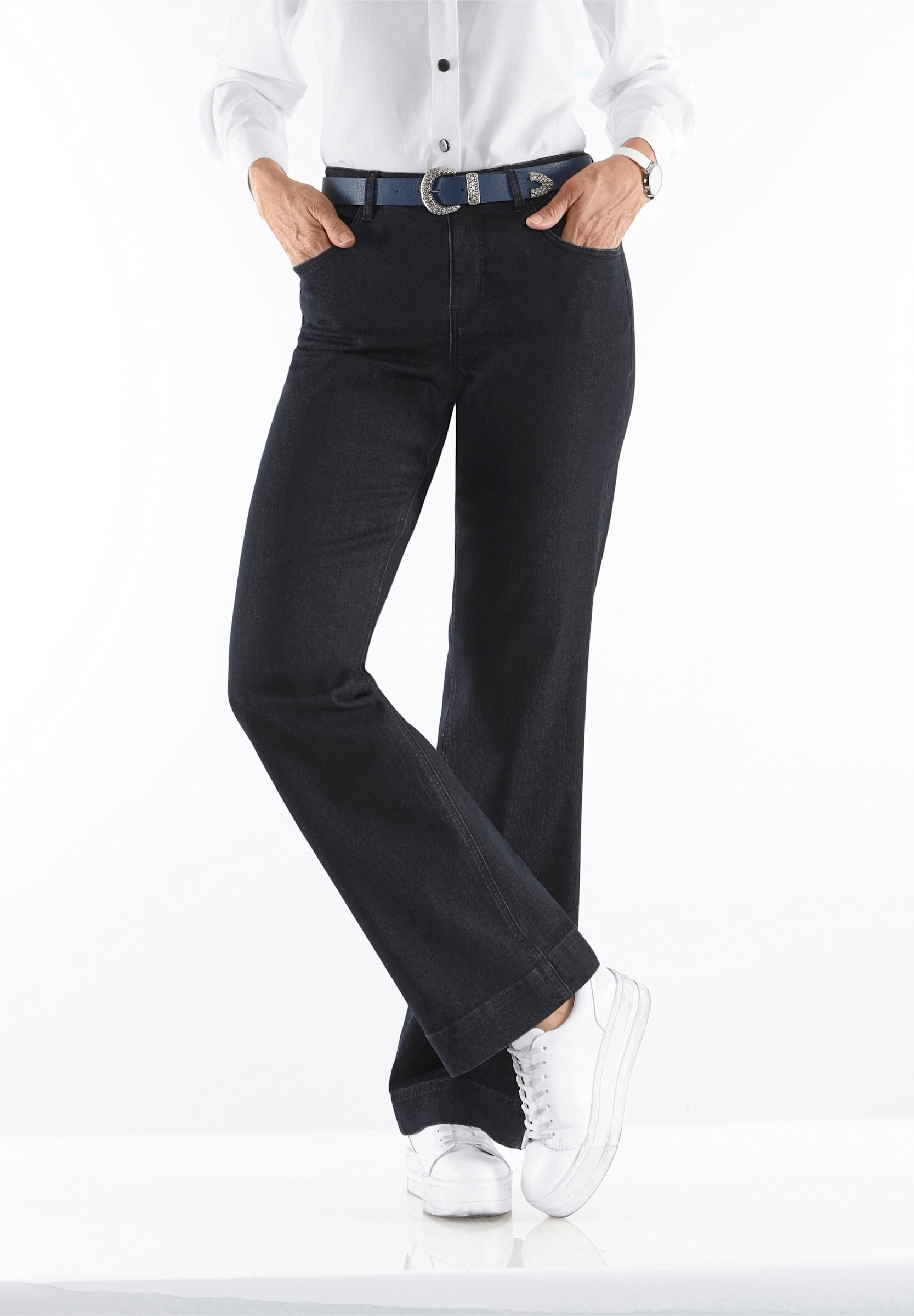 Witt 5-Pocket-Jeans »Jeans Jeans mit weitem Bein«