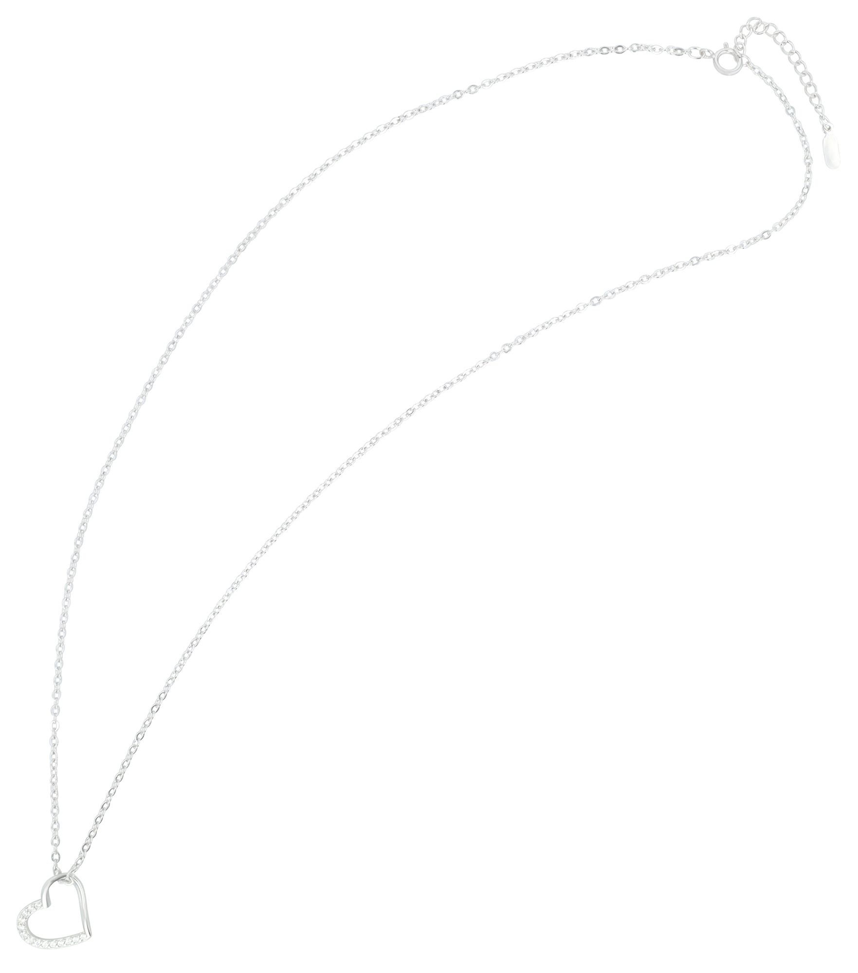 Adelia´s Kette ohne Anhänger »Damen Halskette mit Anhänger ¿ Herz aus 925 Silber«