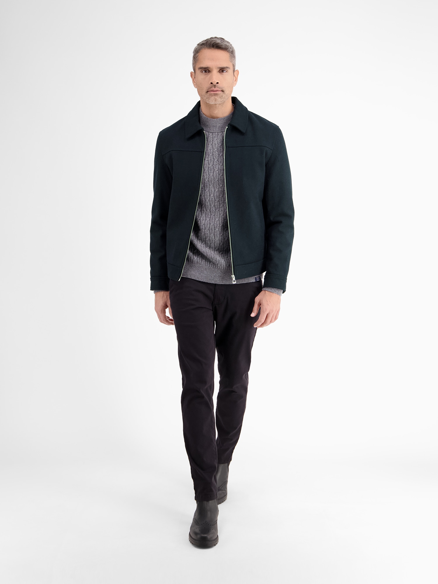 LERROS Blouson »LERROS Modischer Wollblouson«, ohne Kapuze, Keine Angabe