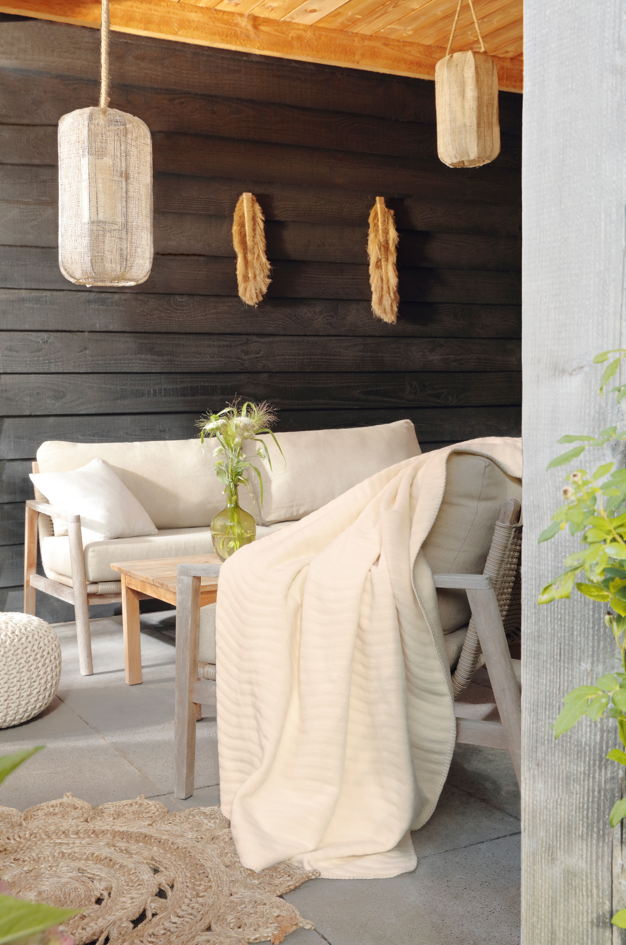 Biederlack Wohndecke »Wohndecke Nuance« mit schöner Hoch-Tief-Struktur