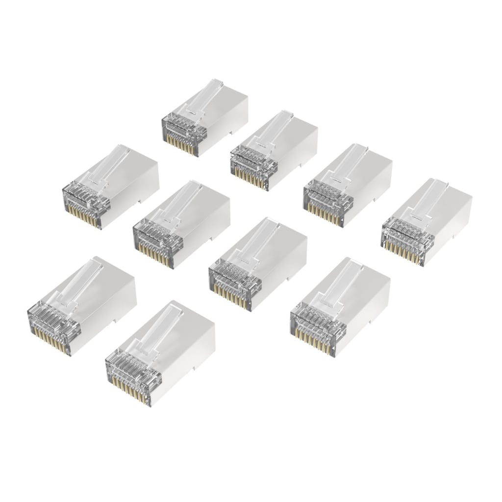 Hama Netzwerkstecker »Netzwerkstecker, CAT 6a, 10 Gbit s, geschirmt, 10 Stück«, (10 St.)