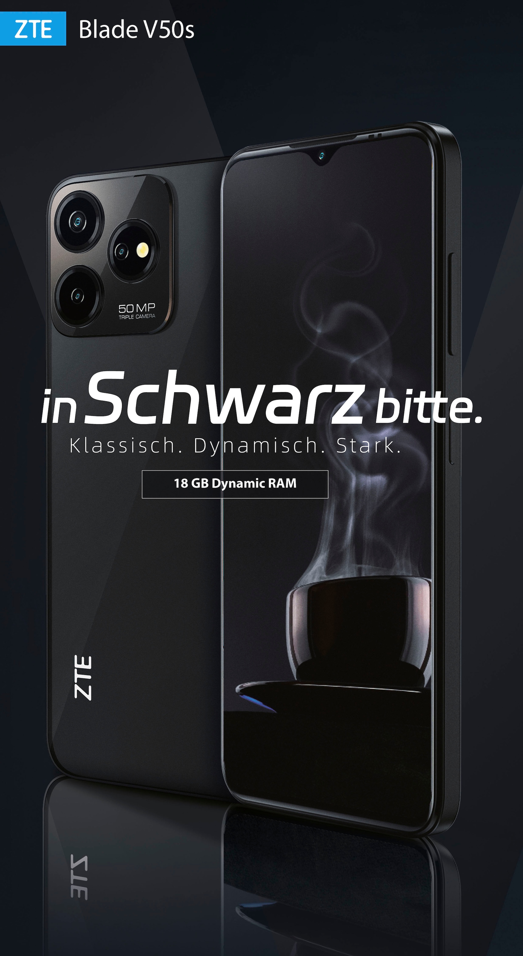 ZTE Smartphone »Blade V50S«, schwarz, 16,76 bestellen jetzt Kamera 256 cm/6,6 bei OTTO GB MP Zoll, Speicherplatz, 50