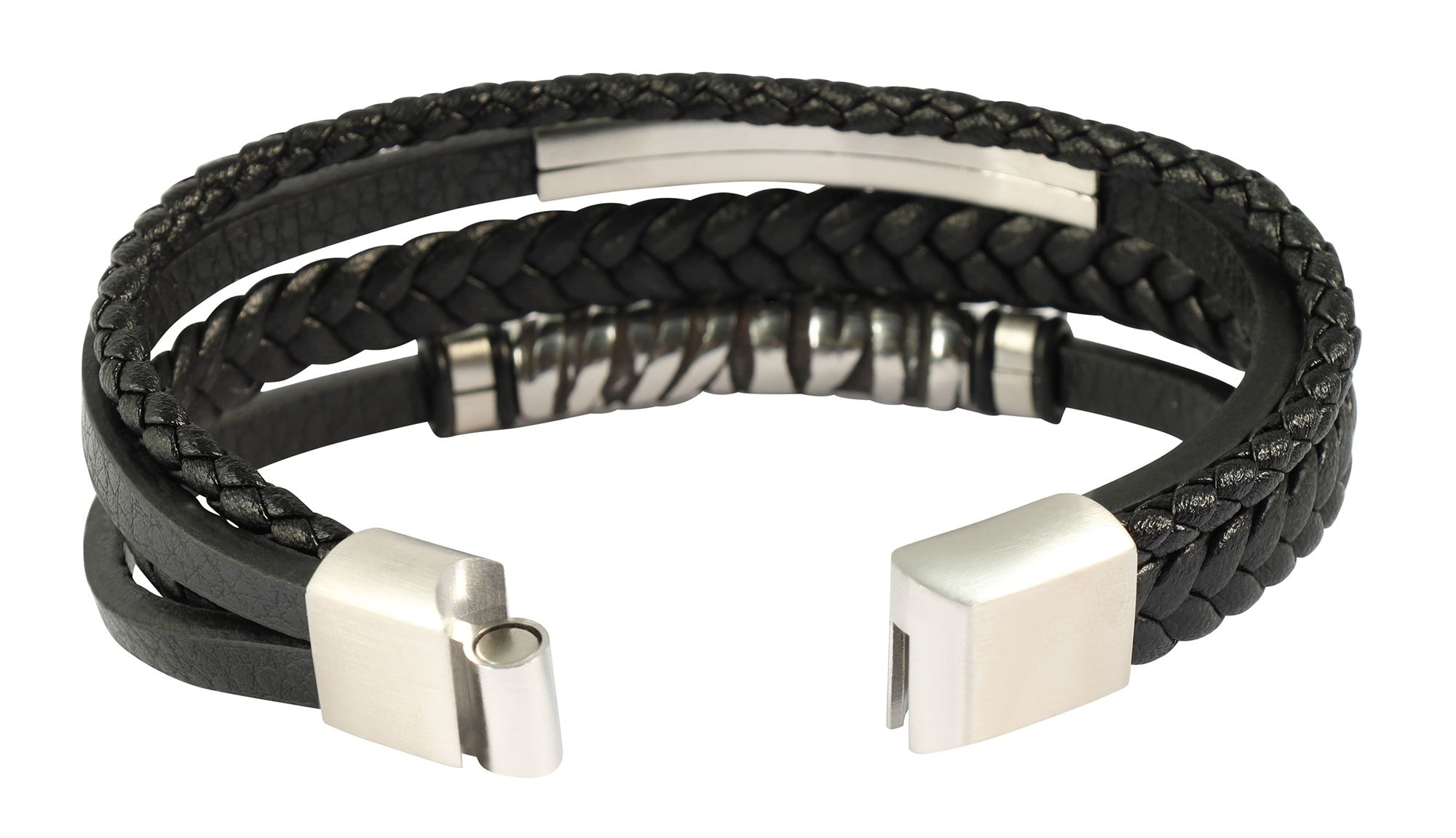 Adelia´s Lederarmband »Herren Armband ¿ Lederarmband aus Leder 23 cm«