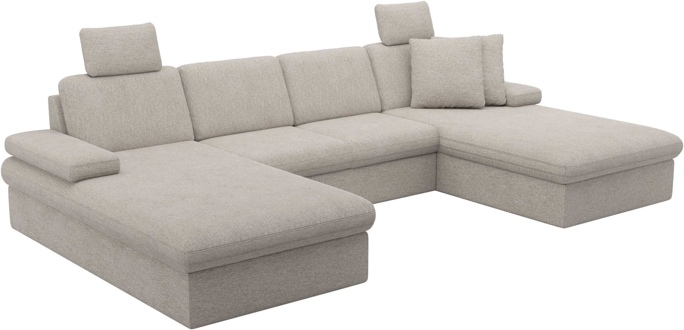 sit&more Wohnlandschaft »Moreno U-Form, B: 309 cm« mit Armteilverstellung, optional Bettfunktion