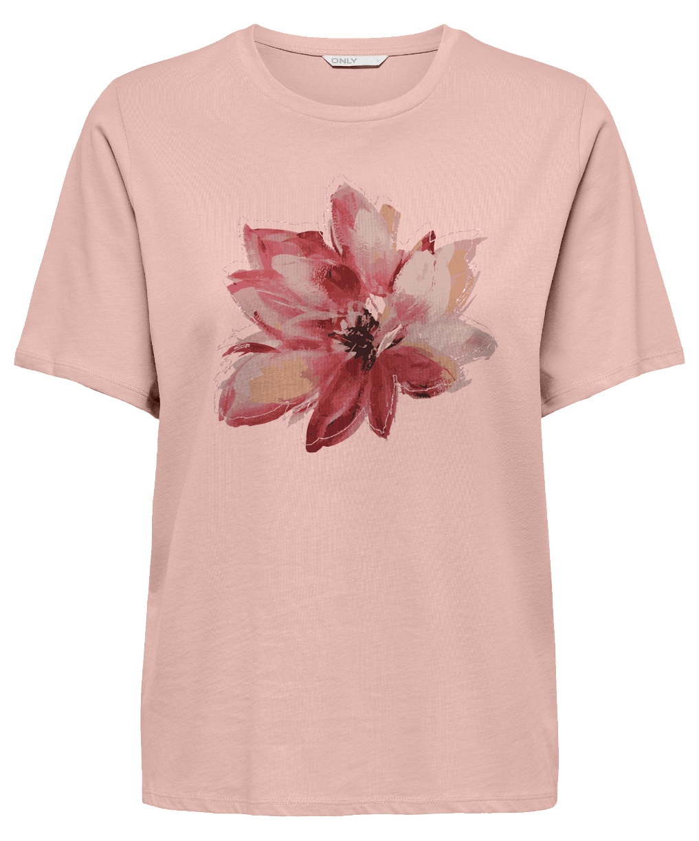 ONLY Kurzarmshirt »ONLKITA LIFE REG S/S MIX TOP CS JRS EX.« Baumwolle, regular fit