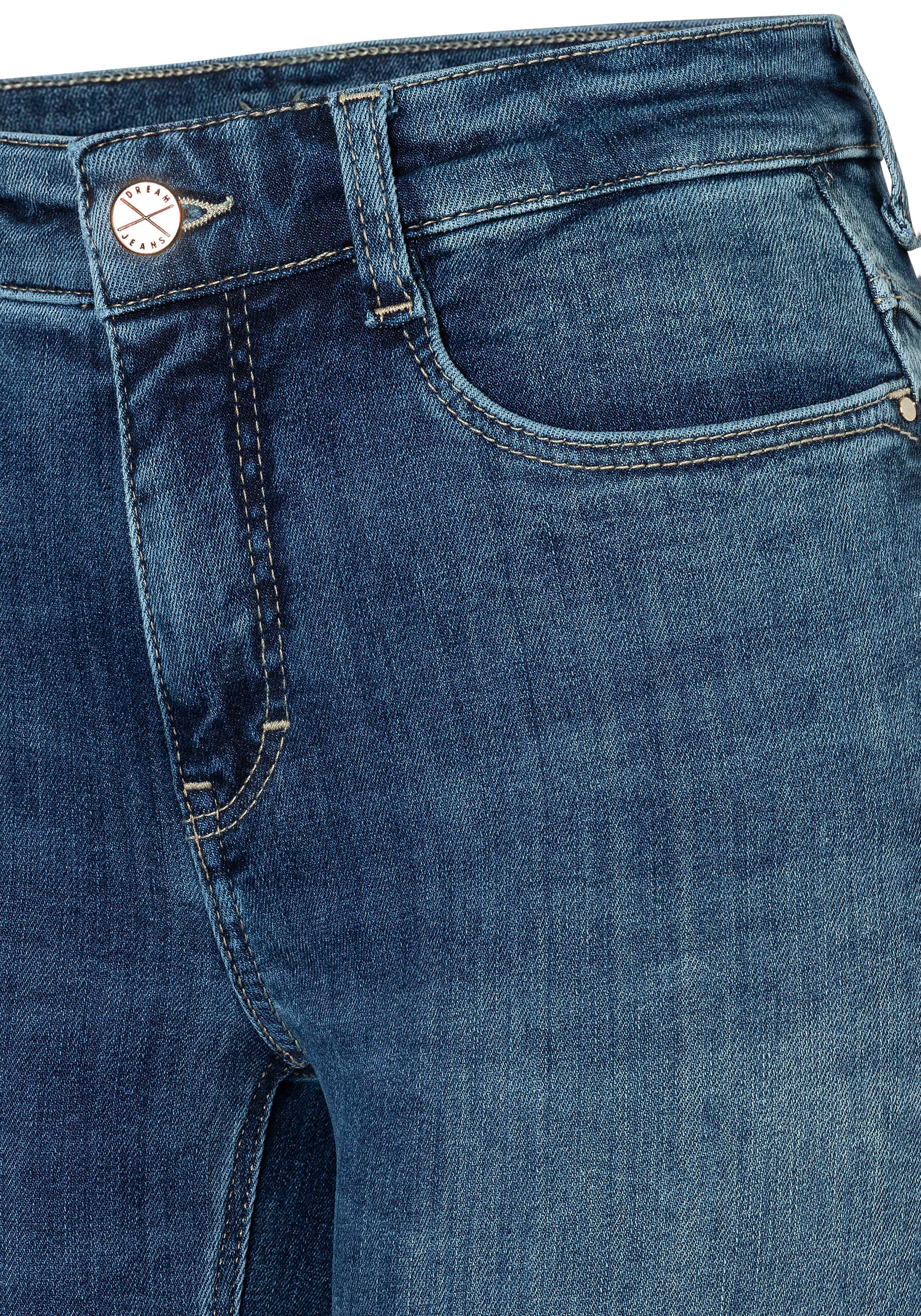 MAC Bootcut-Jeans »DREAM BOOT« Figurformender Shaping-Effekt, Glitzerdetails an Vordertasche