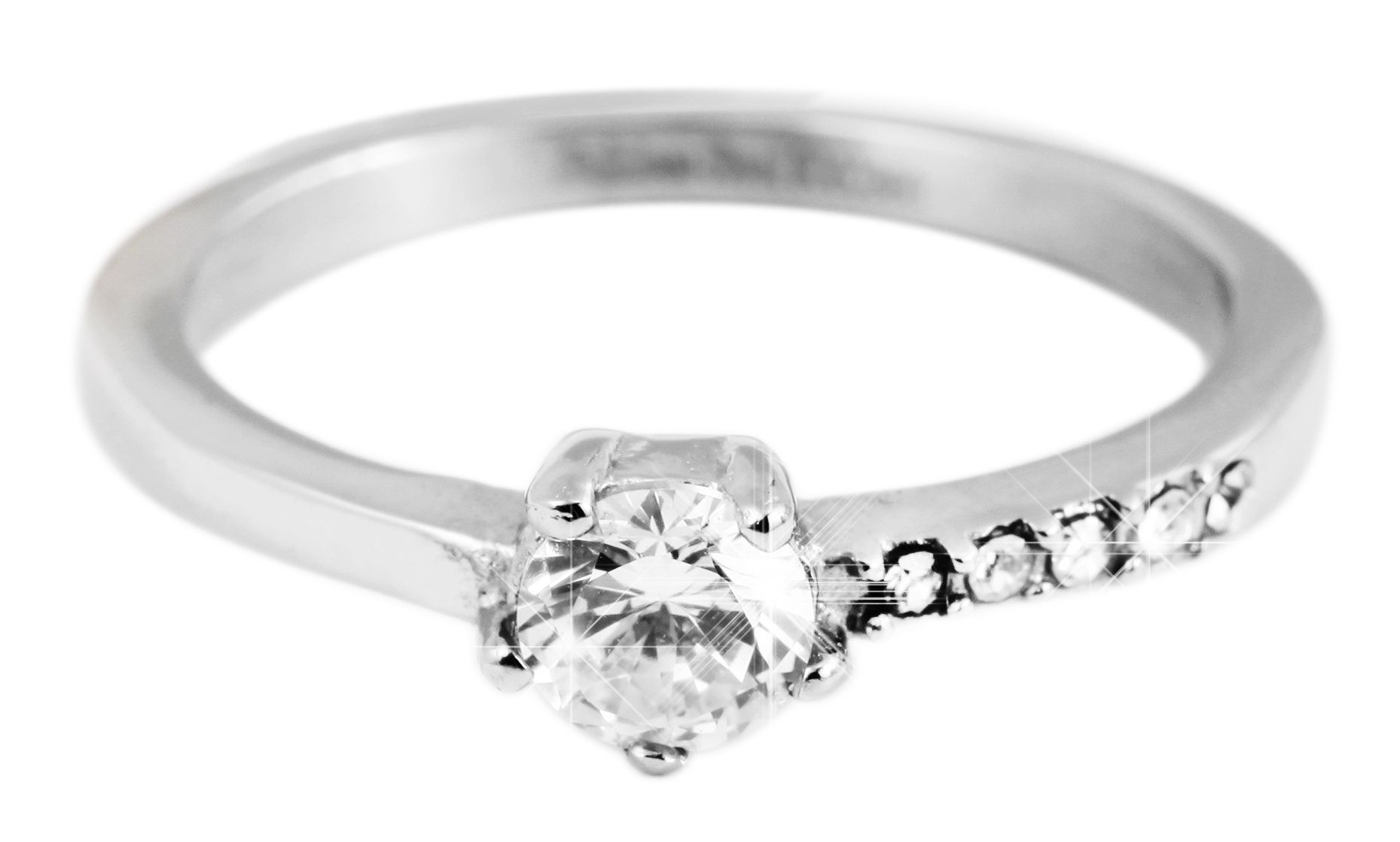 Adelia´s Fingerring »Damen Ring aus Edelstahl mit Zirkonia«