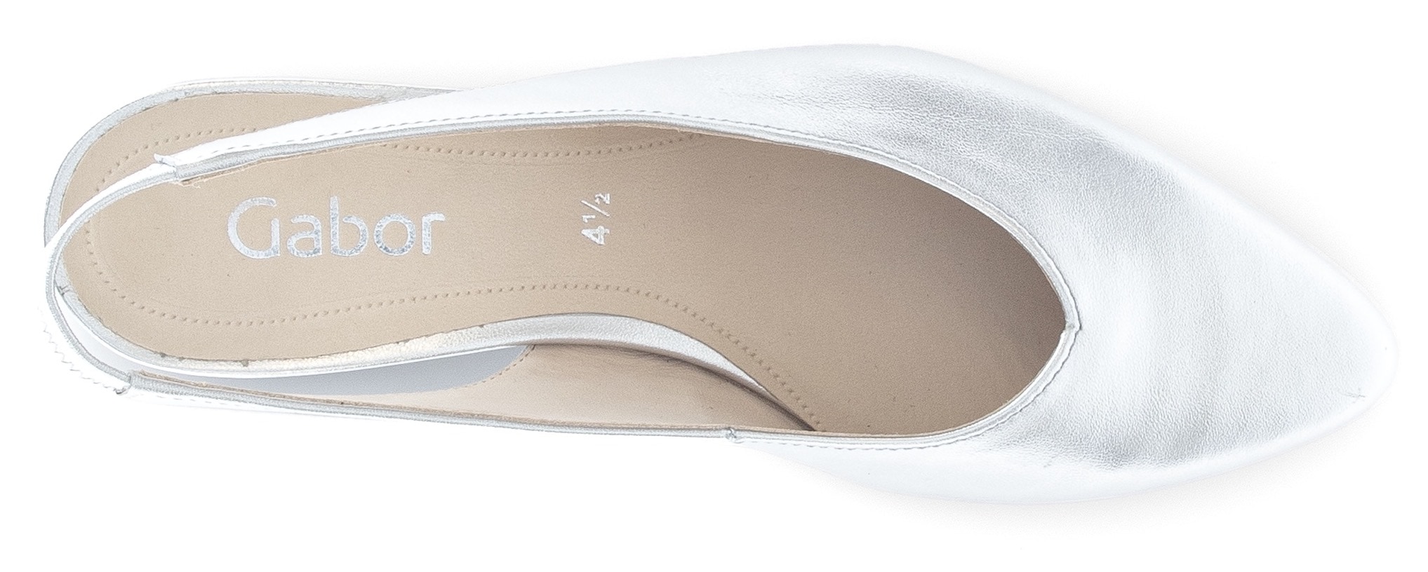 Gabor Slingpumps, Blockabsatz, Festtagsschuh, Abendschuh mit elastischem Riemchen