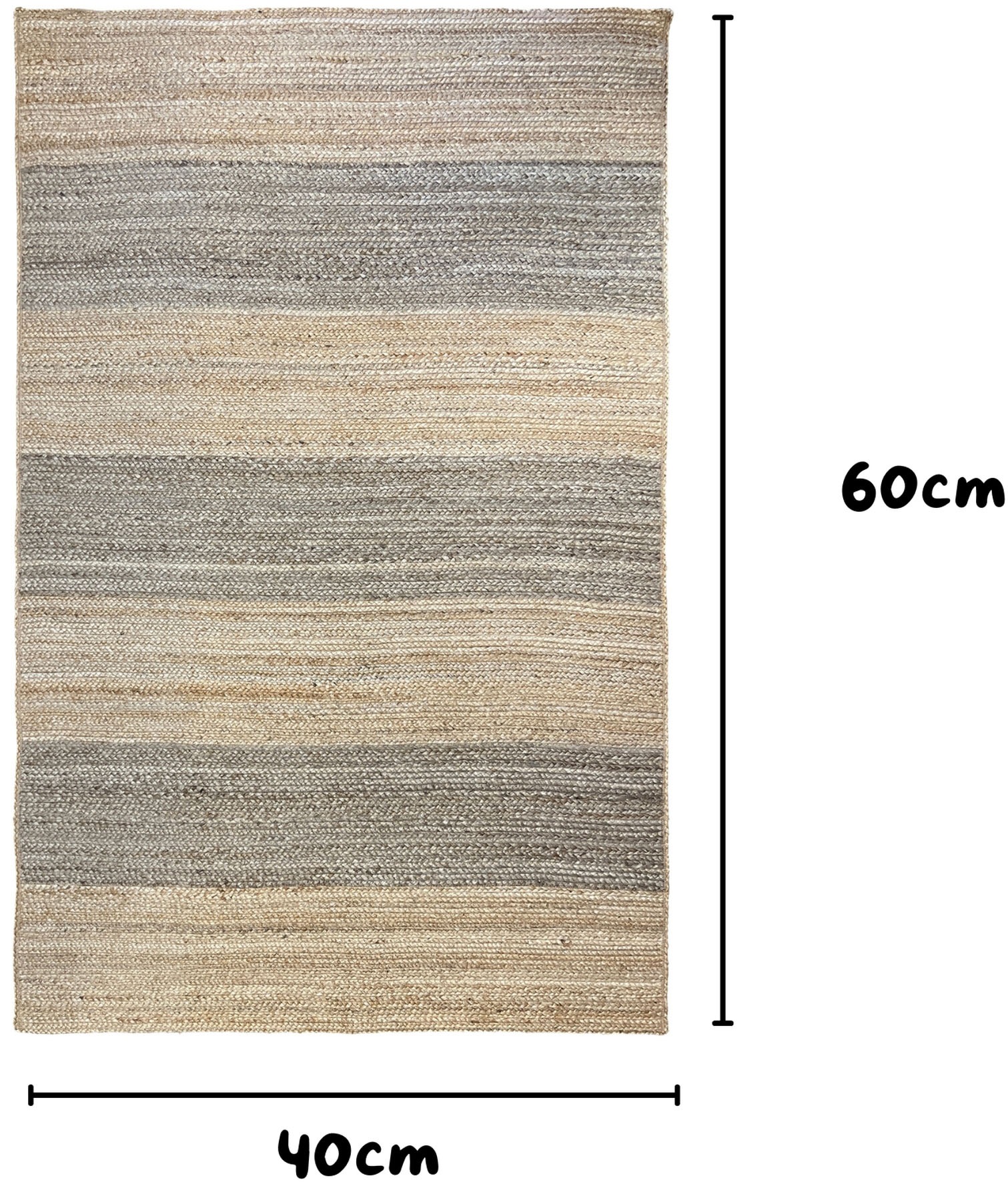 Myflair Möbel & Accessoires Teppich »Natural Bengal« rechteckig 10 mm Höhe Juteteppich, Wendeteppich, handgeflochten, gestreift, auch als Läufer