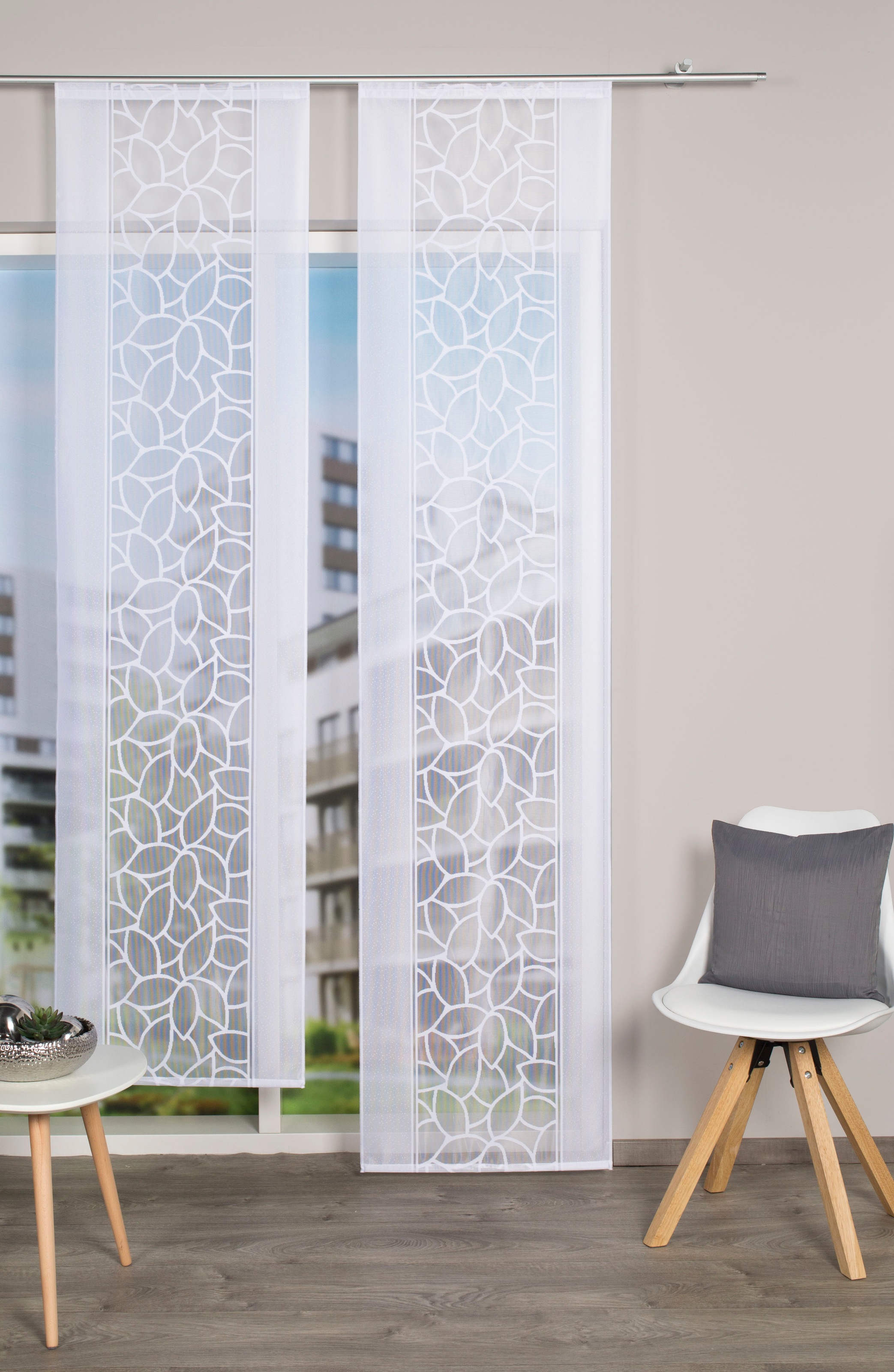HOME WOHNIDEEN Schiebegardine »KONTURO«, (1 St.), Schiebevorhang Jacquard
