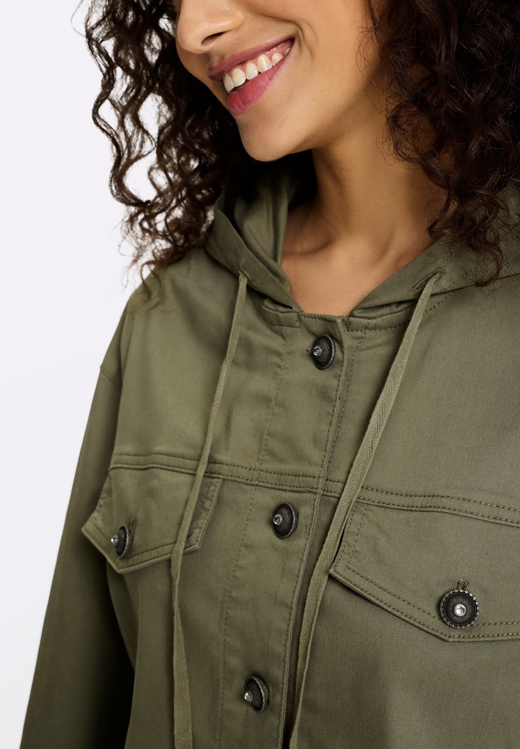 heine Jerseyblazer »Jeans-Jacke Jeansjacke mit Kapuze«